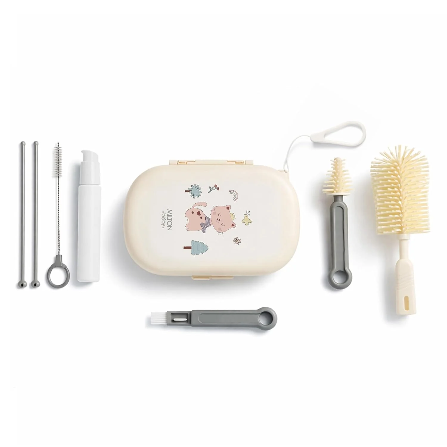 5-In-1 Travel Bottle Cleaner Kit For Baby (Milton) - Image 2