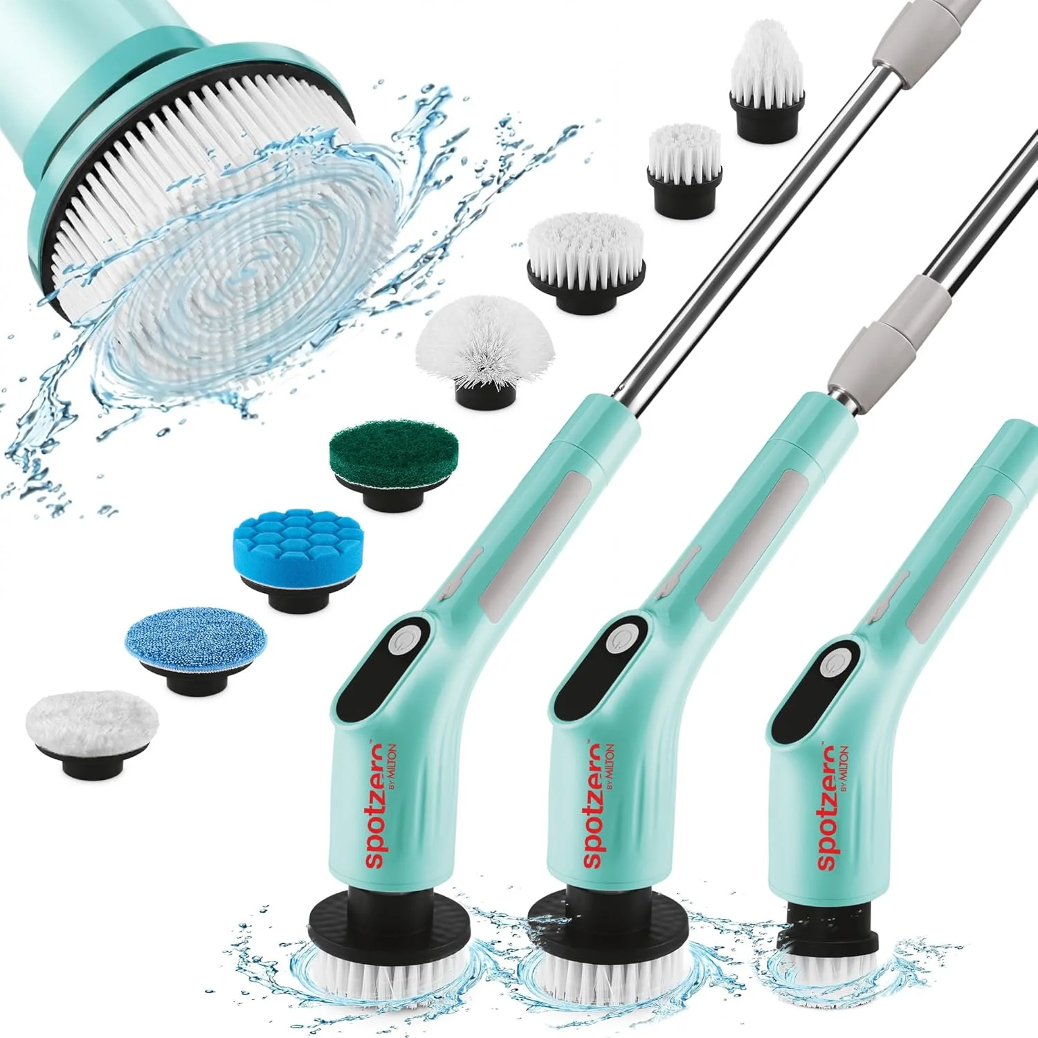 8-In-1 Electric Cleaning Brush Scrubber (Spotzero by Milton) - Image 8
