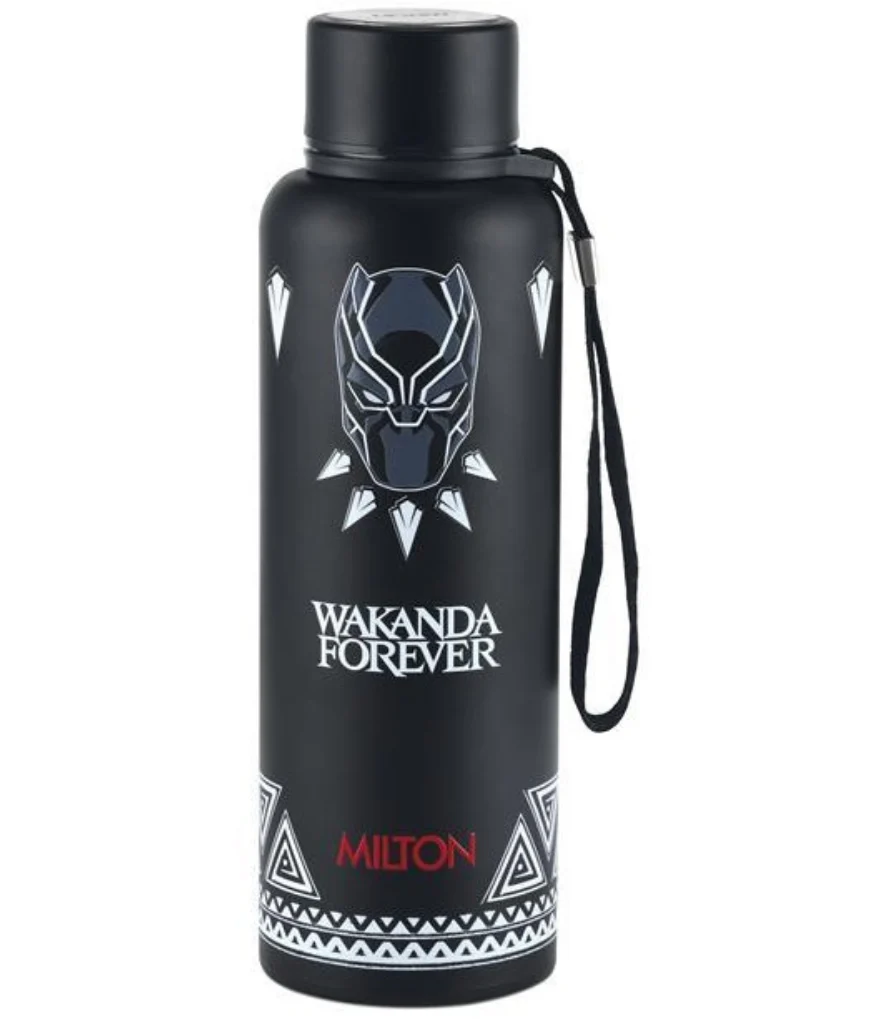 Black Panther Wakanda Forever 3D Print Thermosteel Bottle (Milton) - Image 12