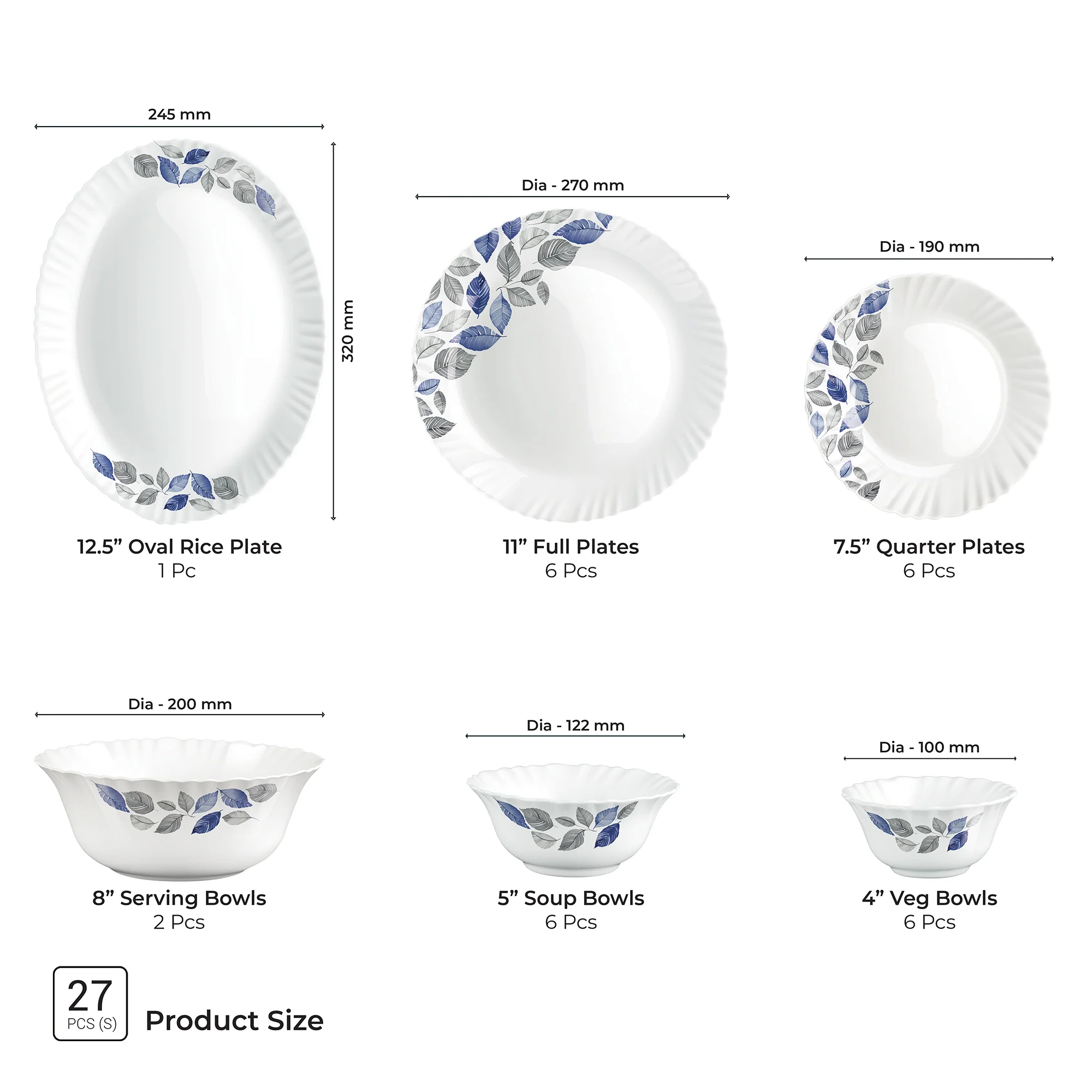 Aurelia Collection Dinner Set - LUNIS - Image 3