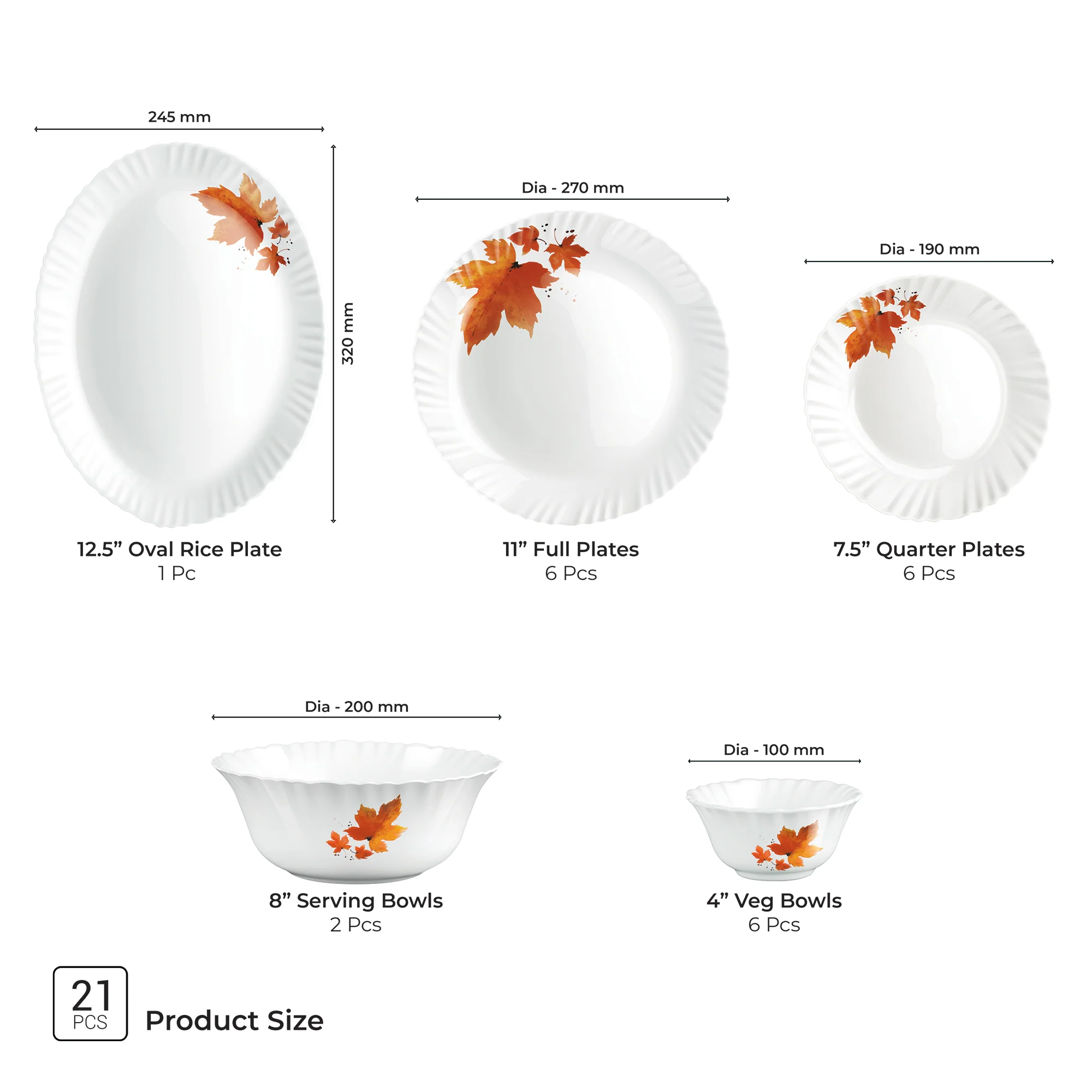 Aurelia Collection Dinner Set - MAPELLE - Image 7