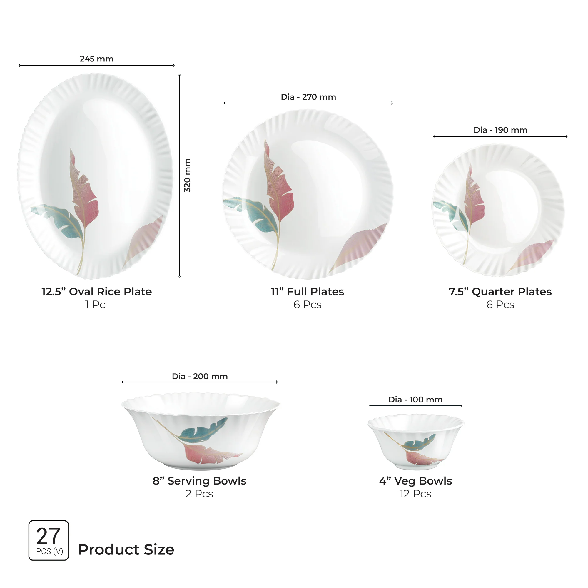 Aurelia Collection Dinner Set - PALMA - Image 9