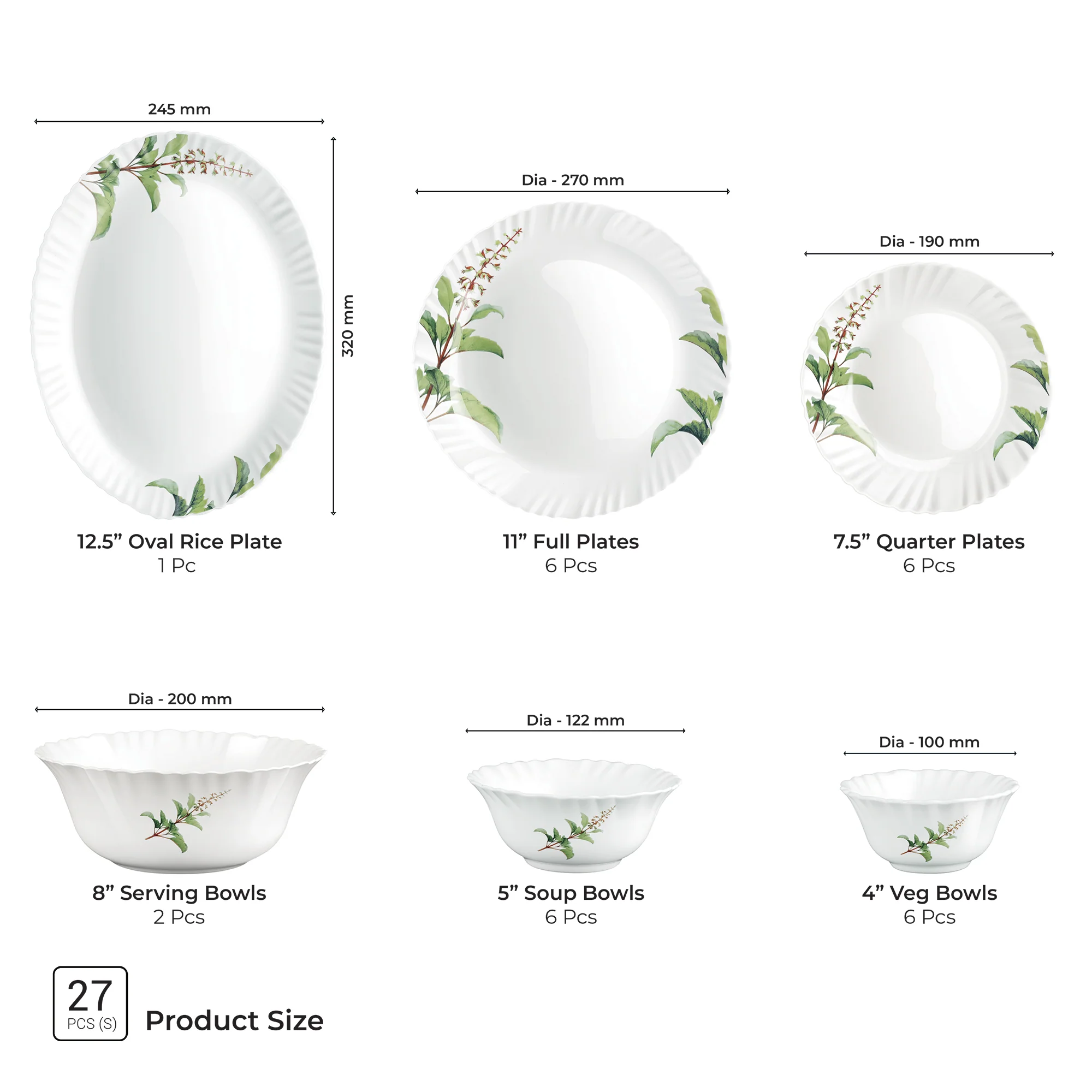 Aurelia Collection Dinner Set - SAVIRA - Image 3
