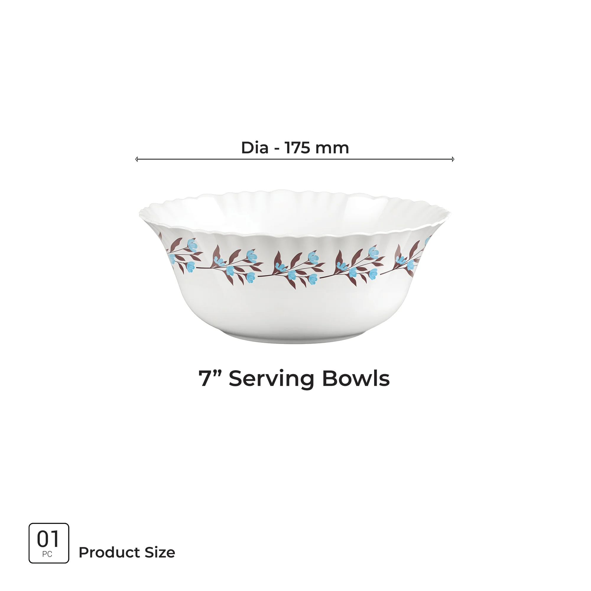 Aurelia Collection Serving Bowl 1 Pc - LAVELLE (Treo by Milton) - Image 3