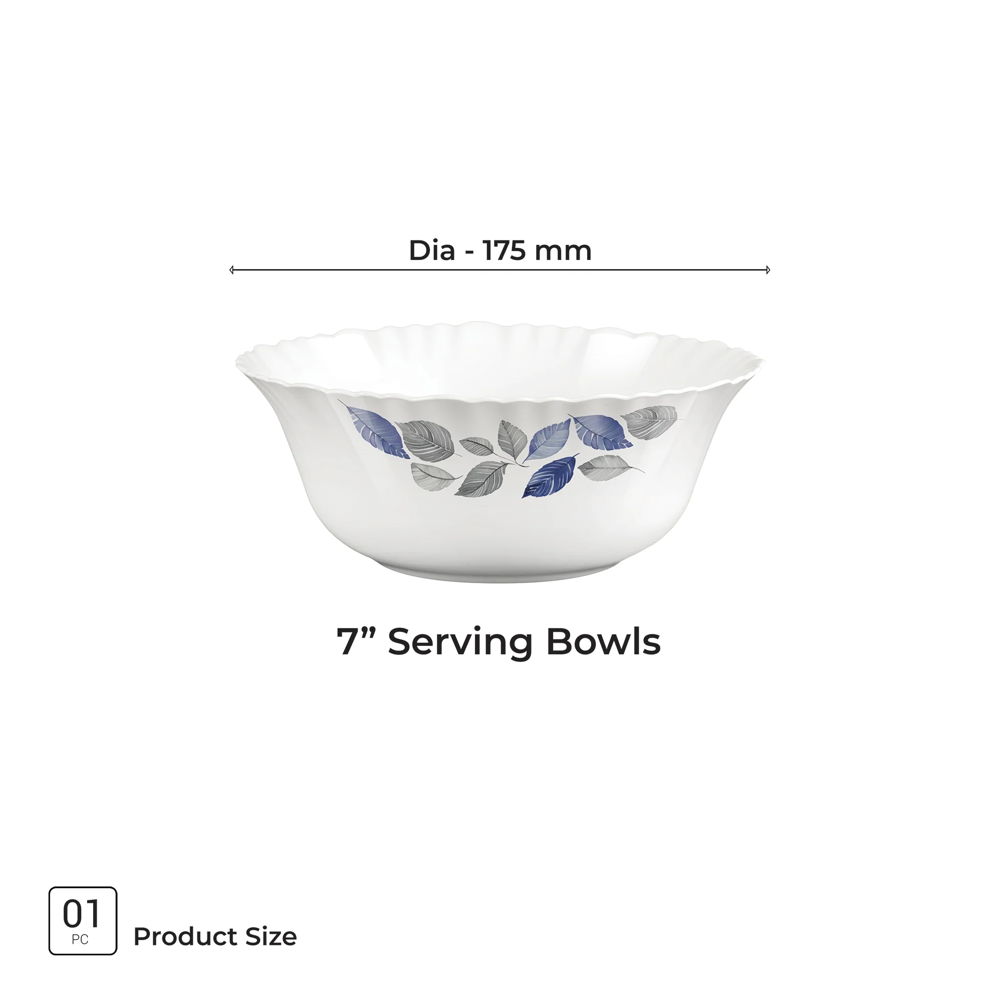 Aurelia Collection Serving Bowl 1 Pc - LUNIS (Treo by Milton) - Image 3