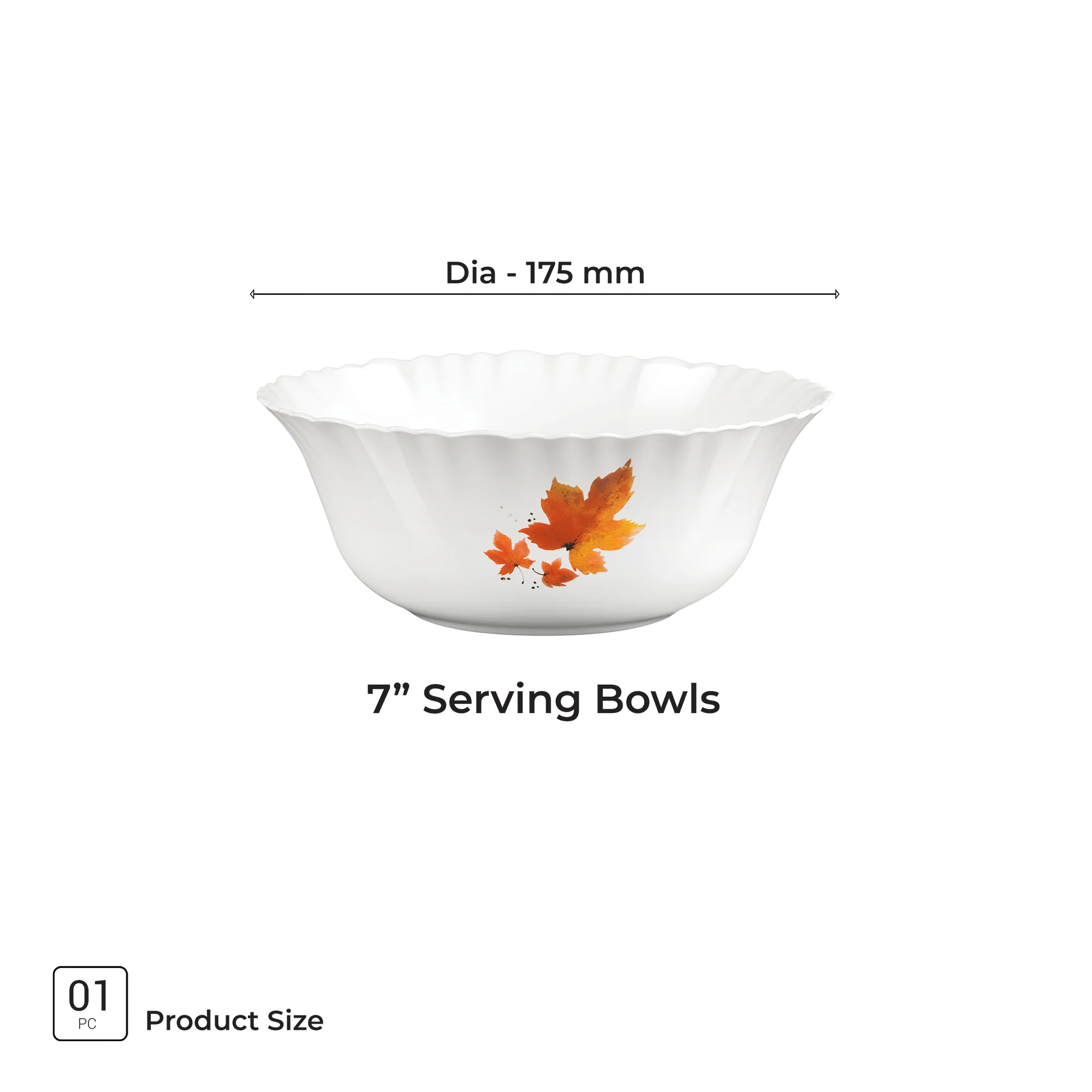 Aurelia Collection Serving Bowl 1 Pc - MAPELLE (Treo by Milton) - Image 3