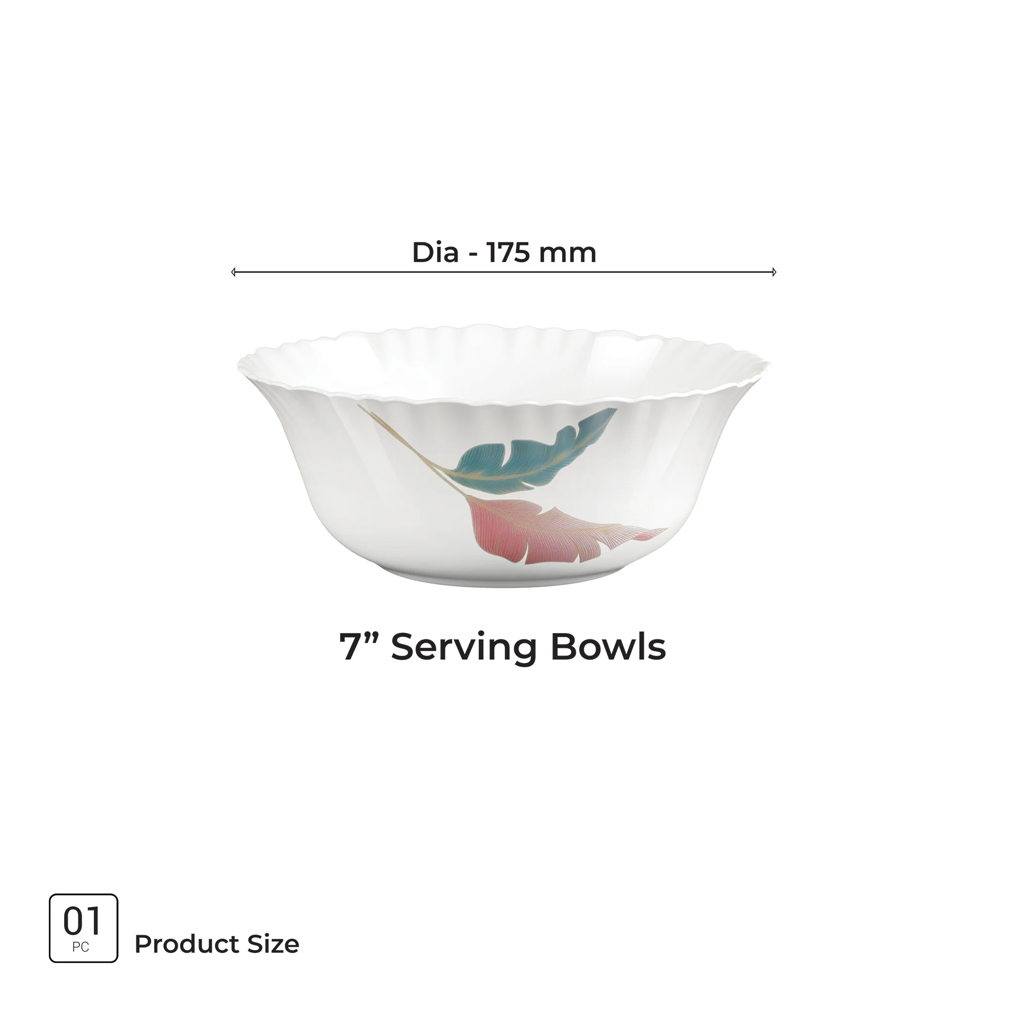 Aurelia Collection Serving Bowl 1 Pc - PALMA (Treo by Milton) - Image 3