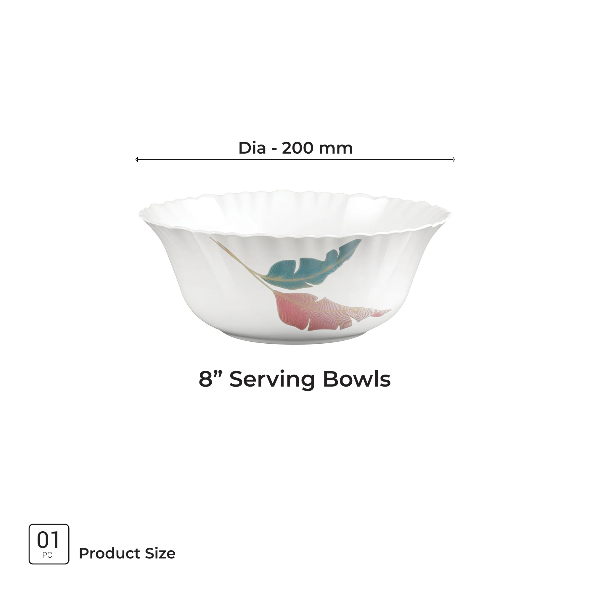 Aurelia Collection Serving Bowl 1 Pc - PALMA (Treo by Milton) - Image 6