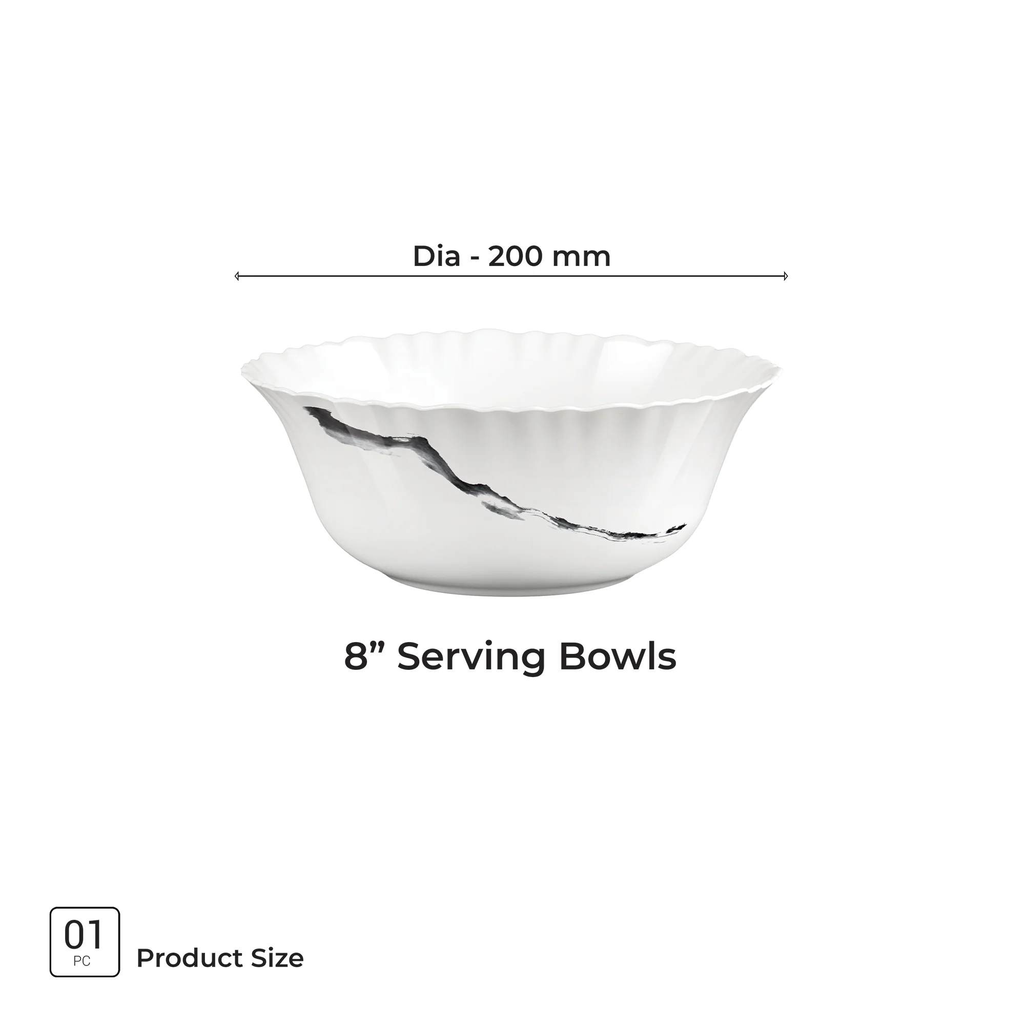 Aurelia Collection Serving Bowl 1 Pc - STRIA (Treo by Milton) - Image 6