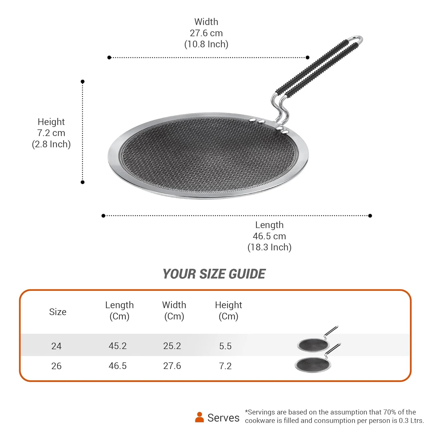 Concave Tawa Honeycomb - (Pro Cook By Milton) - Image 3