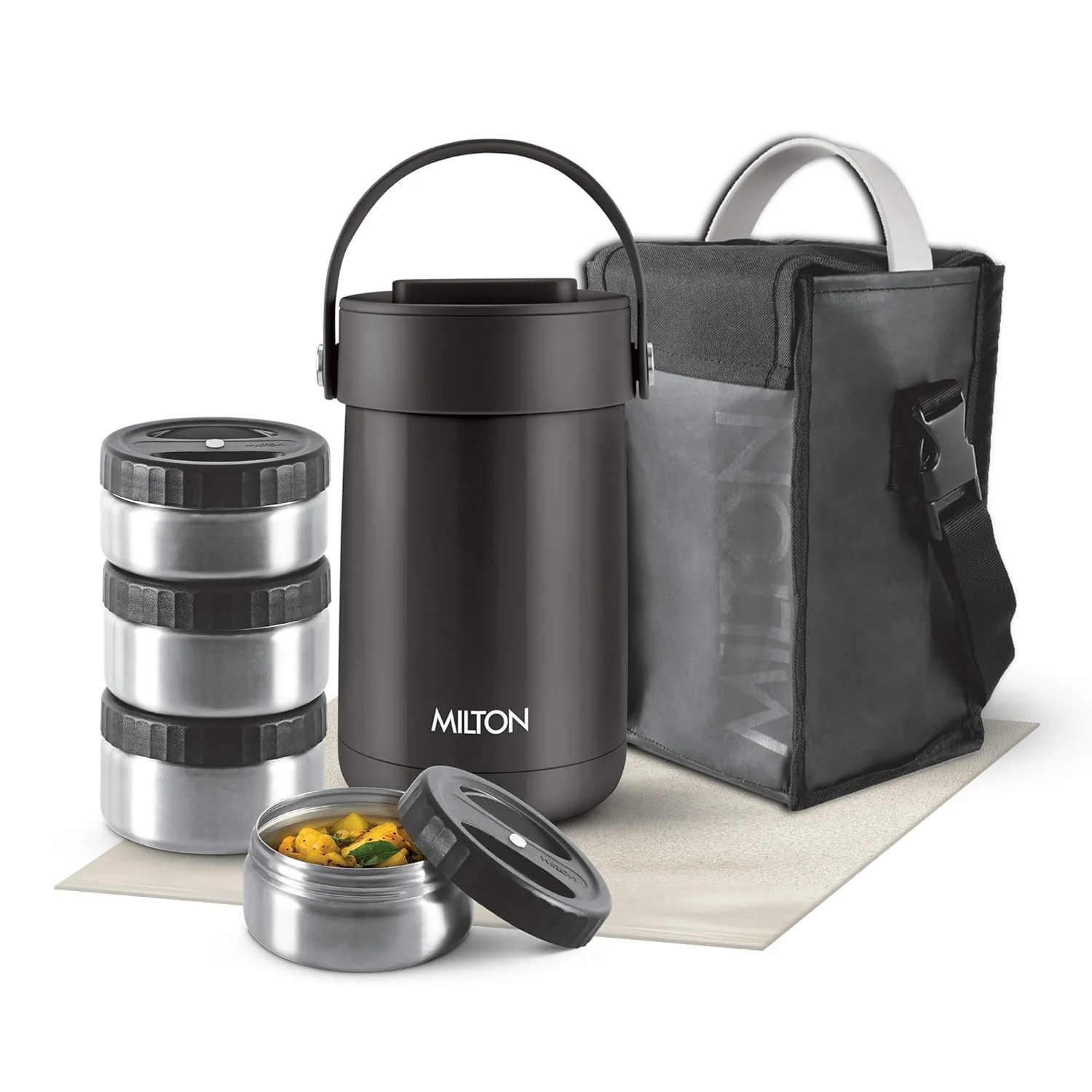 Glamour Thermosteel Stainless Steel Tiffin Box (Milton) - Image 12