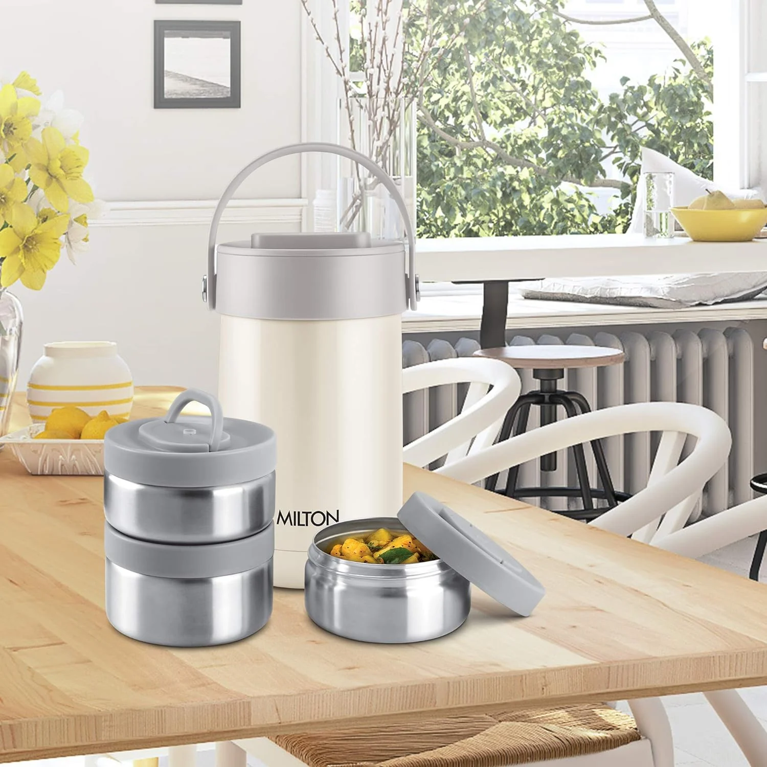 Glamour Thermosteel Stainless Steel Tiffin Box (Milton) - Image 5