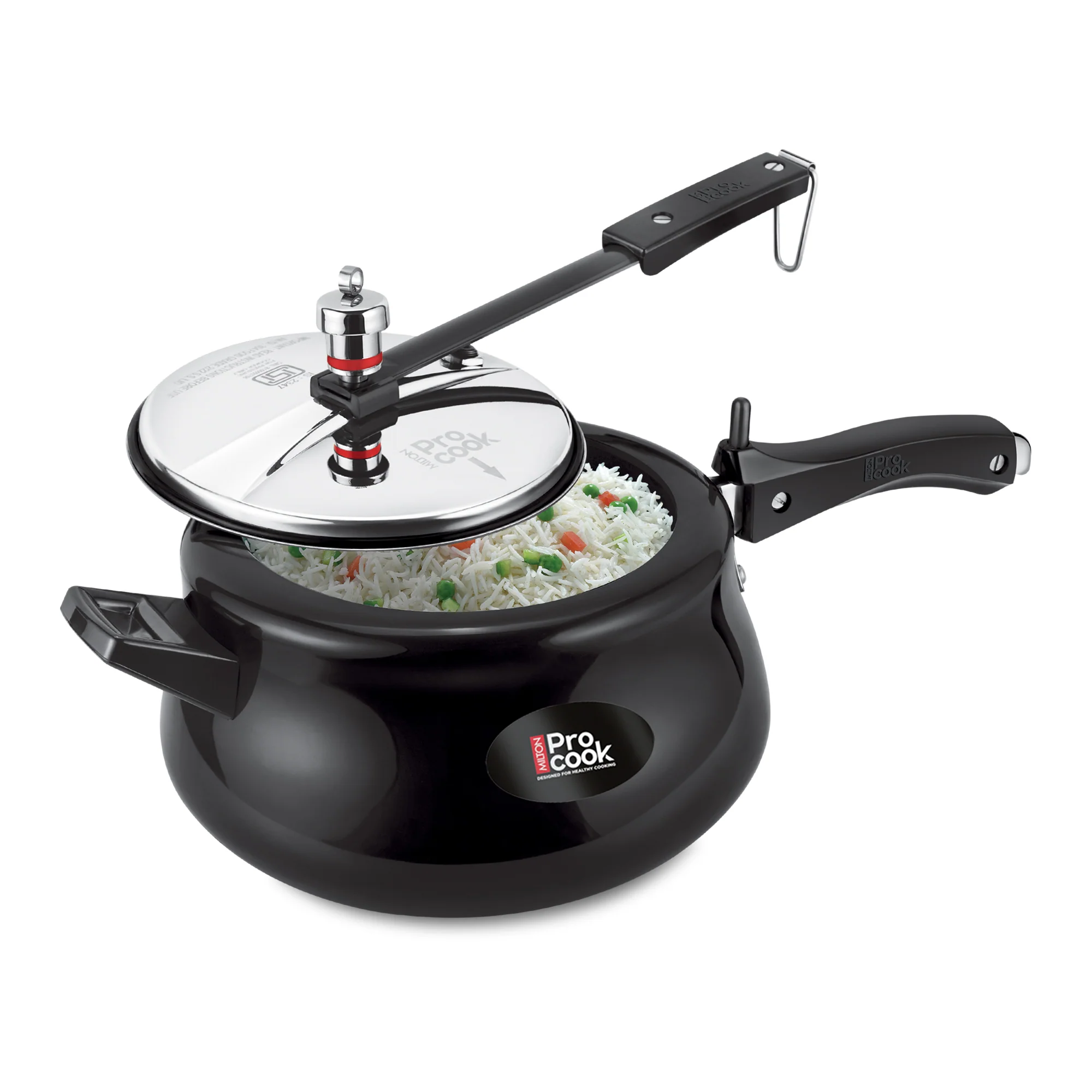Hard Anodized Royal Curve Inner Lid Pressure Cooker (Milton Procook) - Image 3