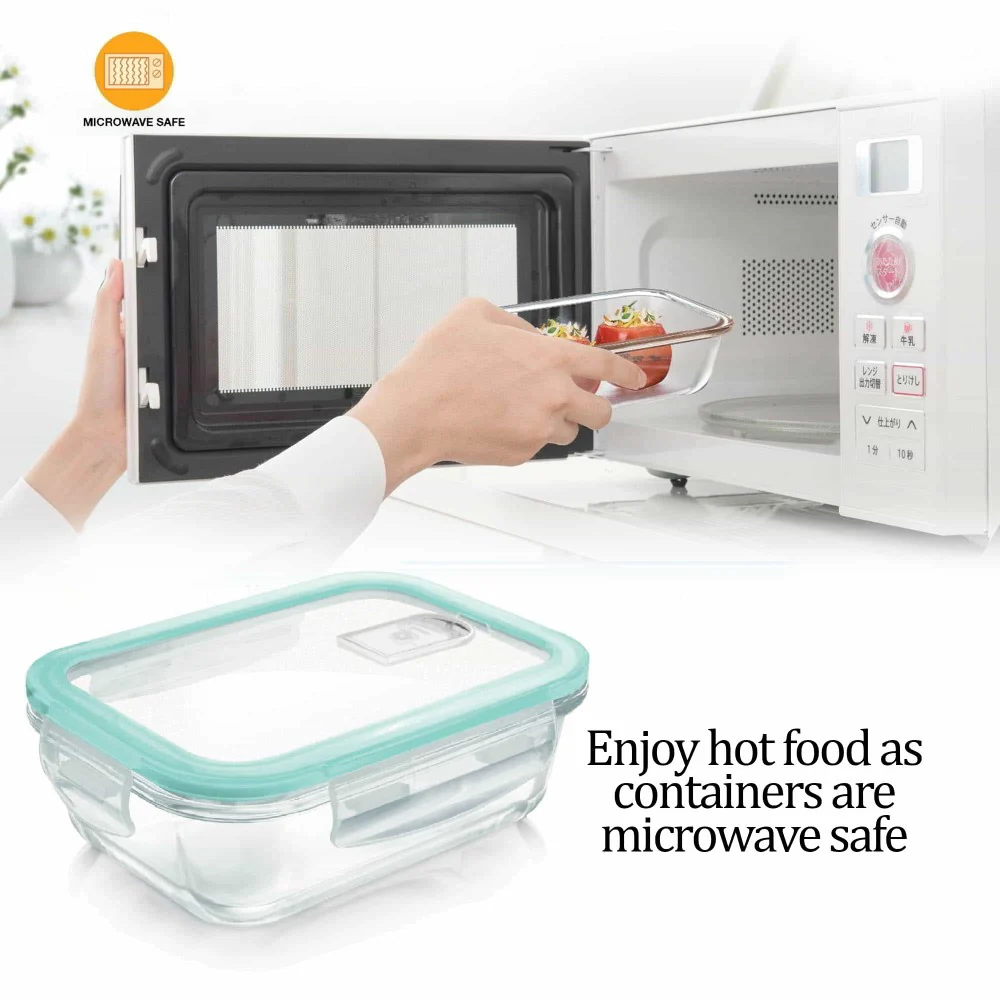 Hi Borosilicate Clip Fresh Rectangular Container (Treo by Milton) - Image 4