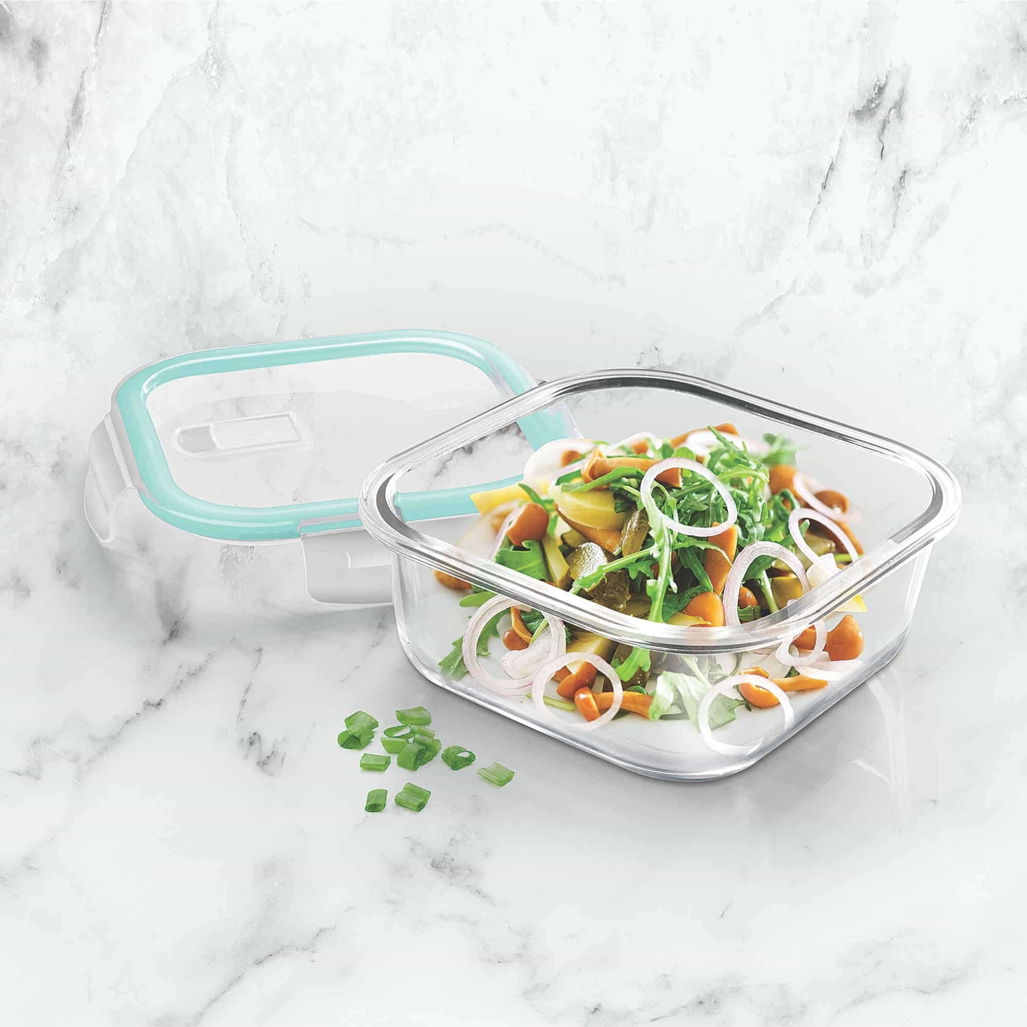 Hi Borosilicate Clip Fresh Square Container (Treo by Milton) - Image 2