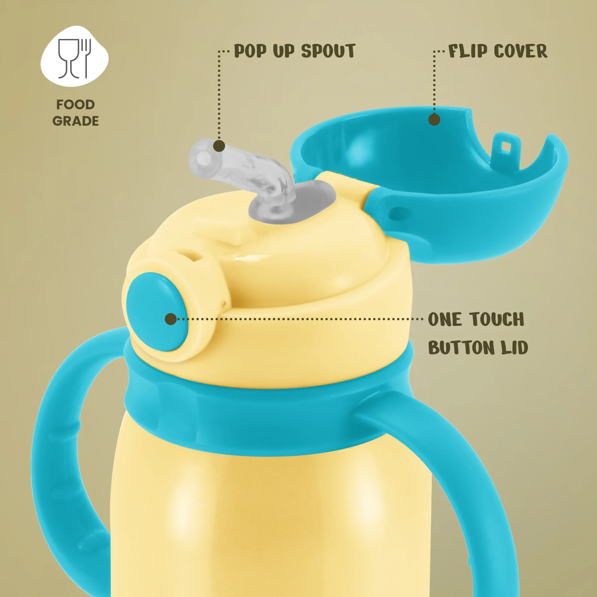 Kiddo Thermosteel Kids Water Bottle (Milton) - Image 3