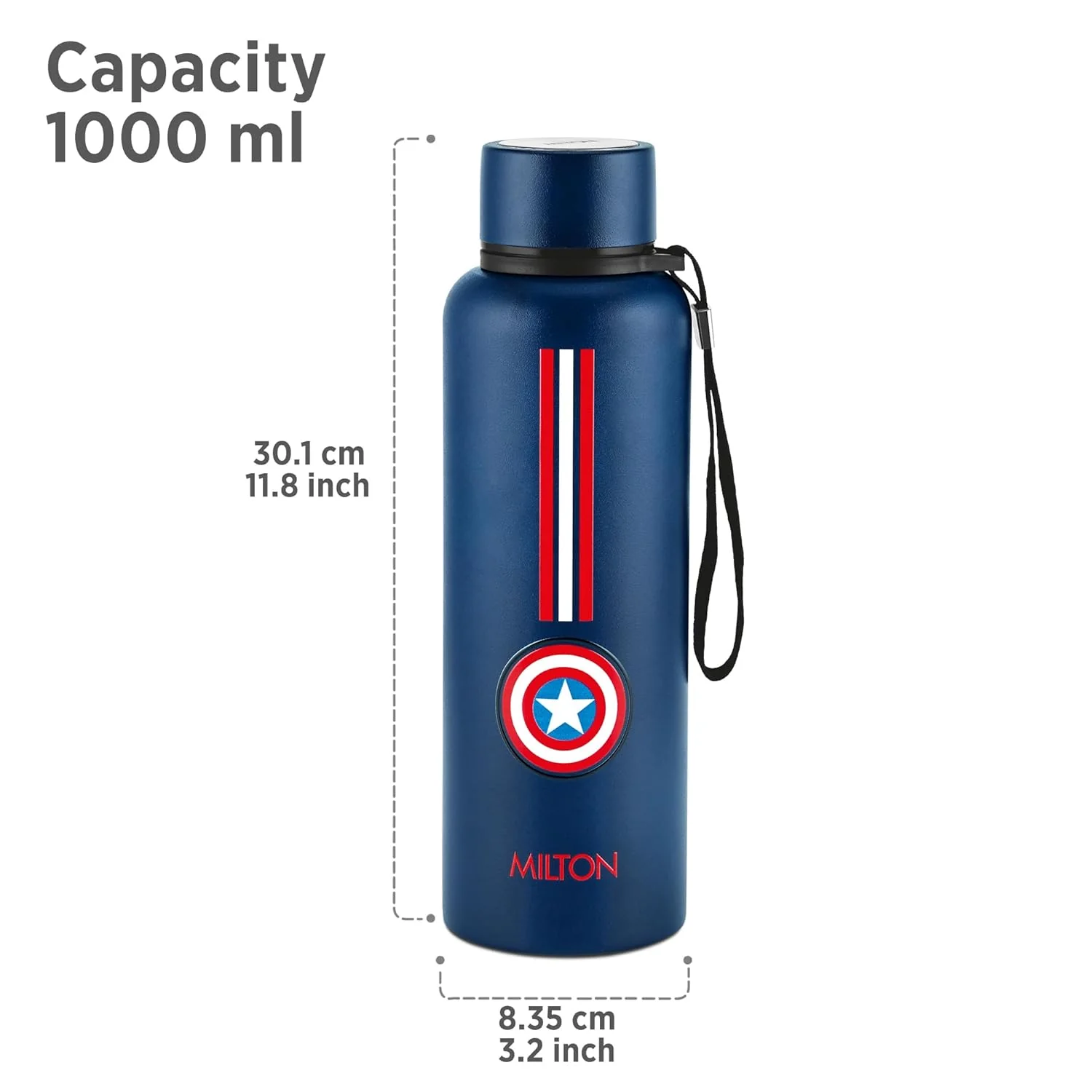 Marvel Captain America Artedge Water Bottle (Milton) - Image 3
