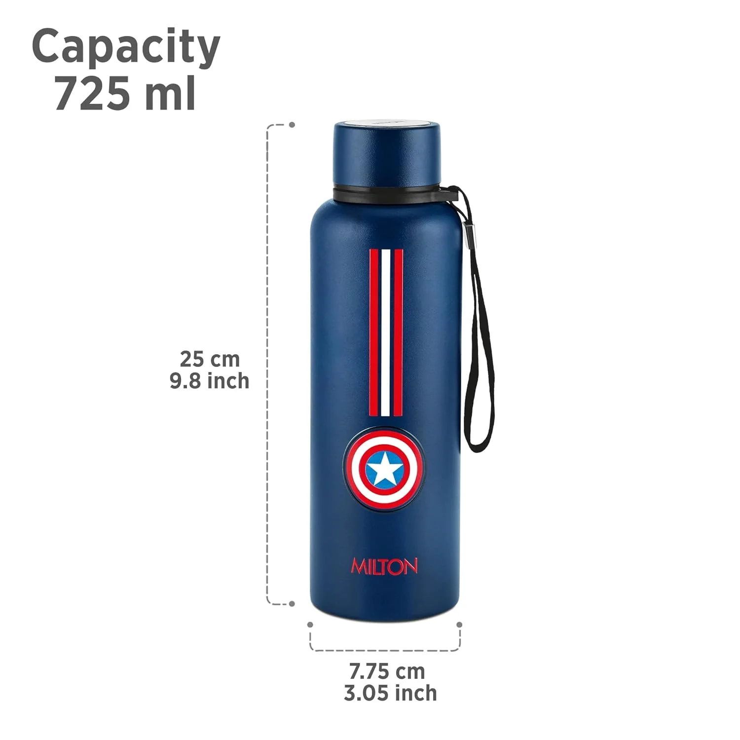 Marvel Captain America Artedge Water Bottle (Milton) - Image 4