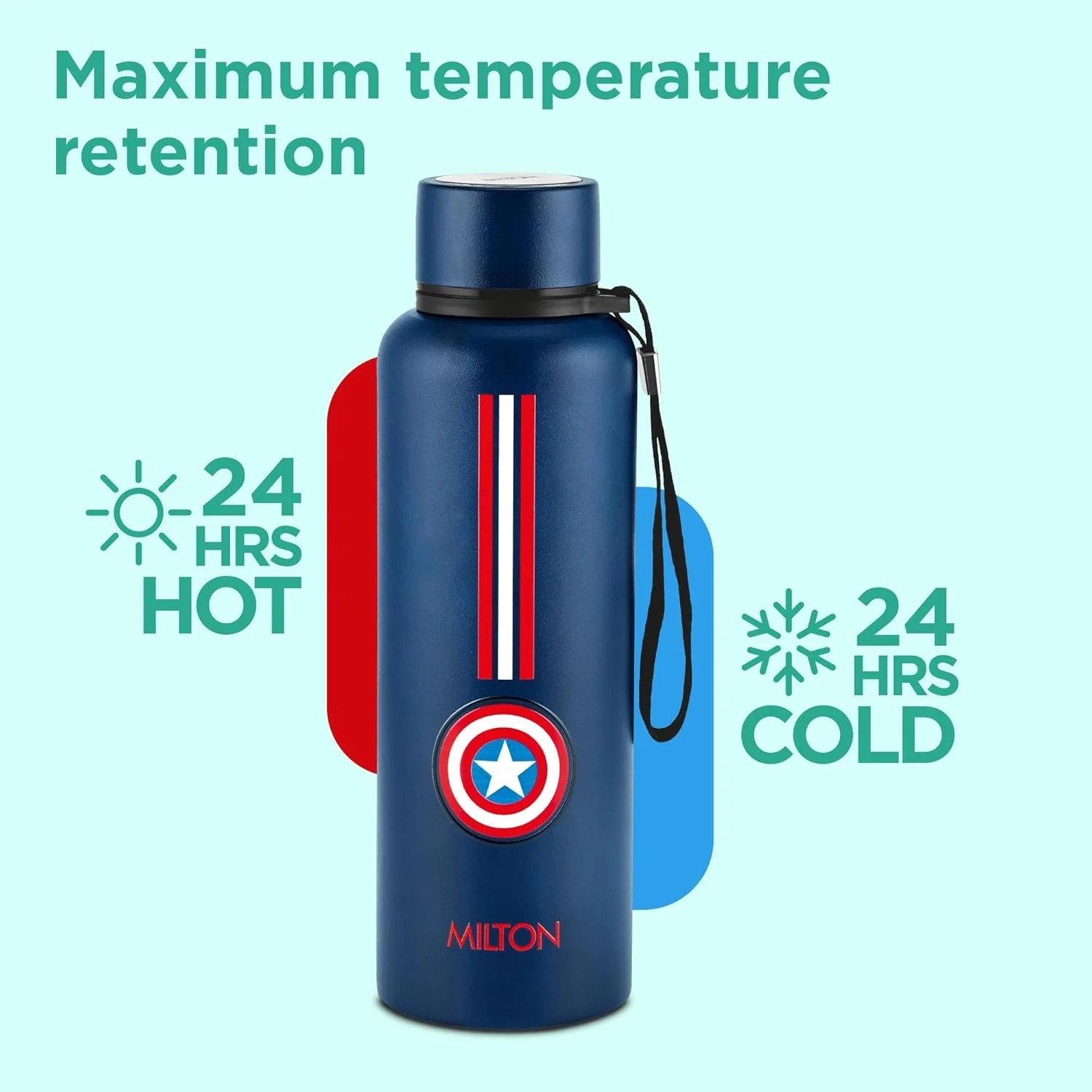 Marvel Captain America Artedge Water Bottle (Milton) - Image 8