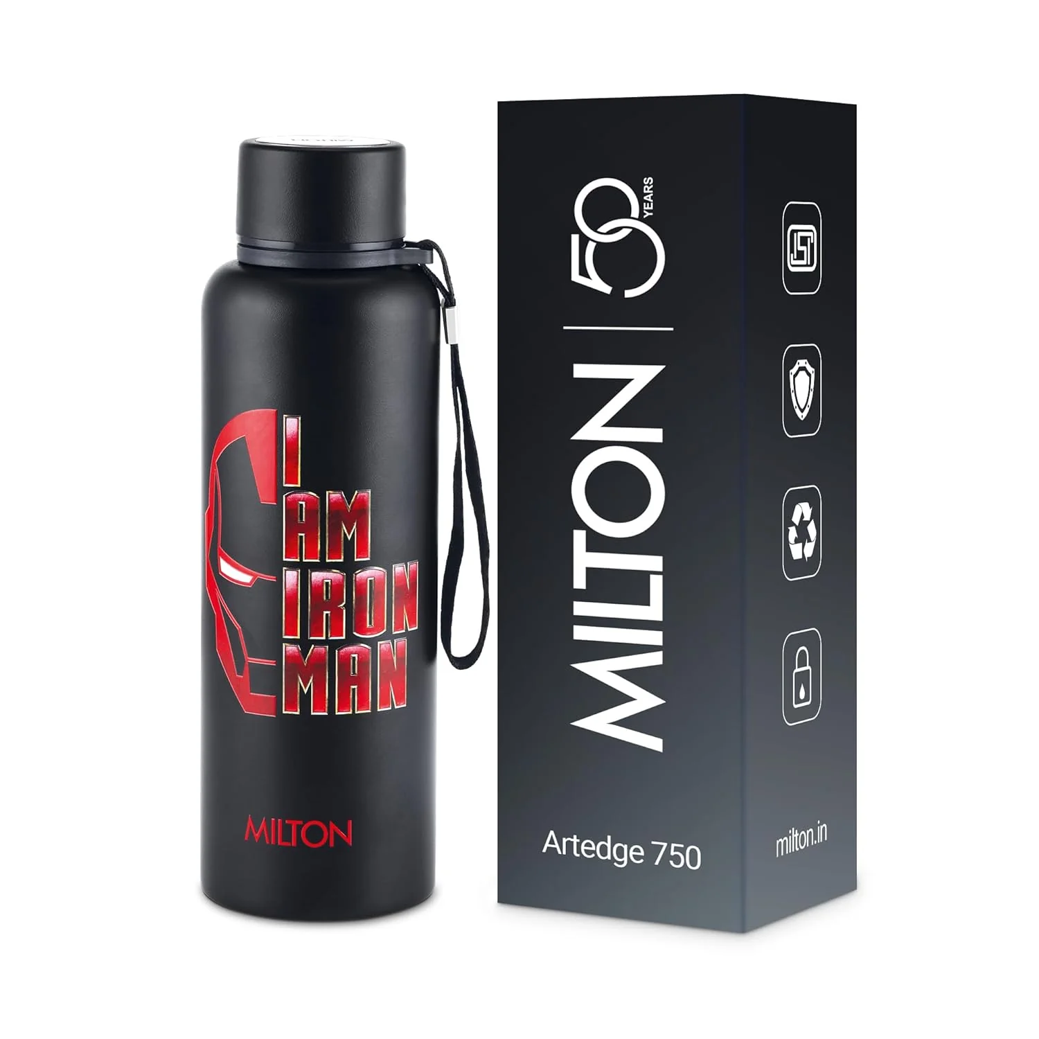 Marvel Iron Man Artedge Water Bottle (Milton) - Image 5
