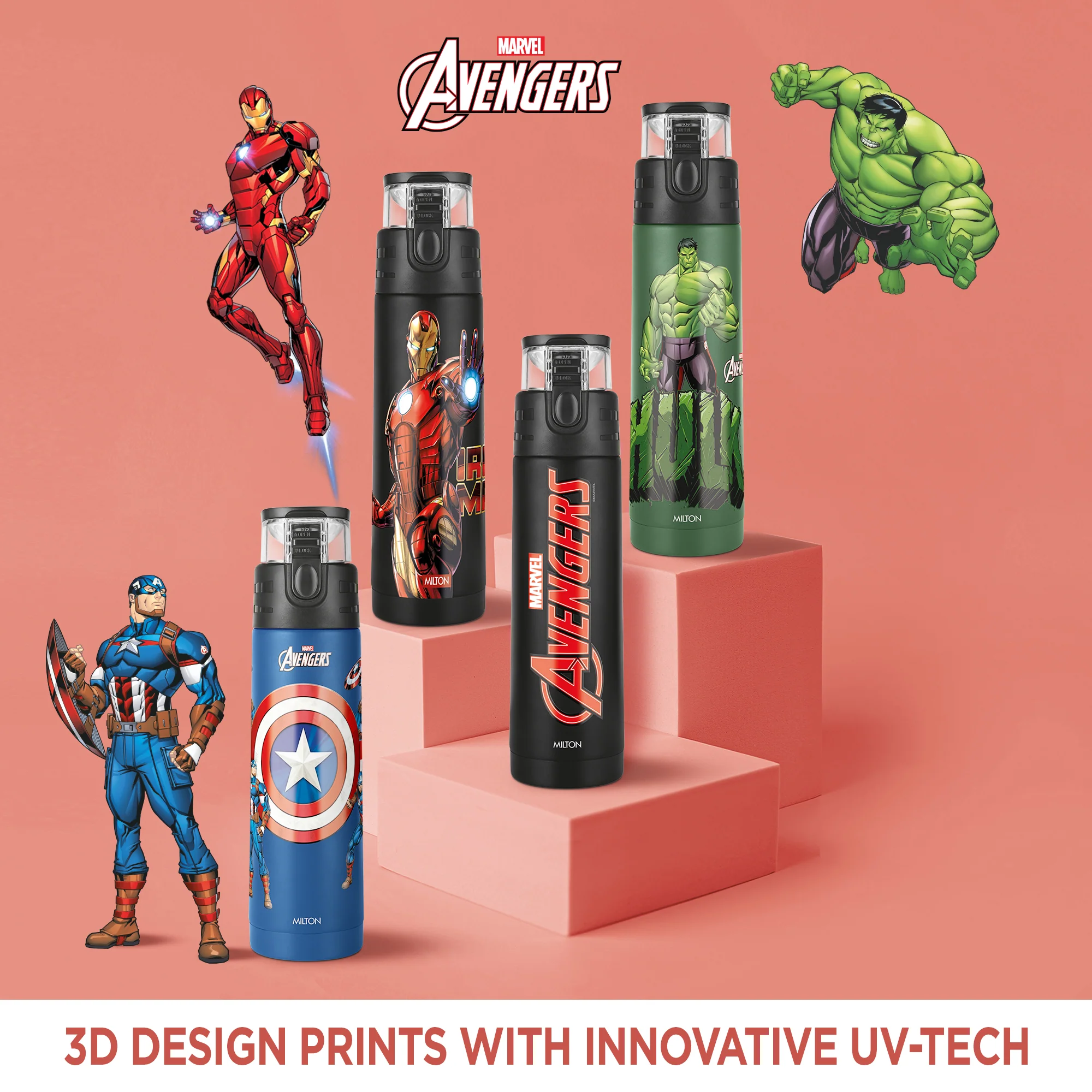 Marvel Mighty Avengers Thermosteel Bottle (Milton) - Image 11
