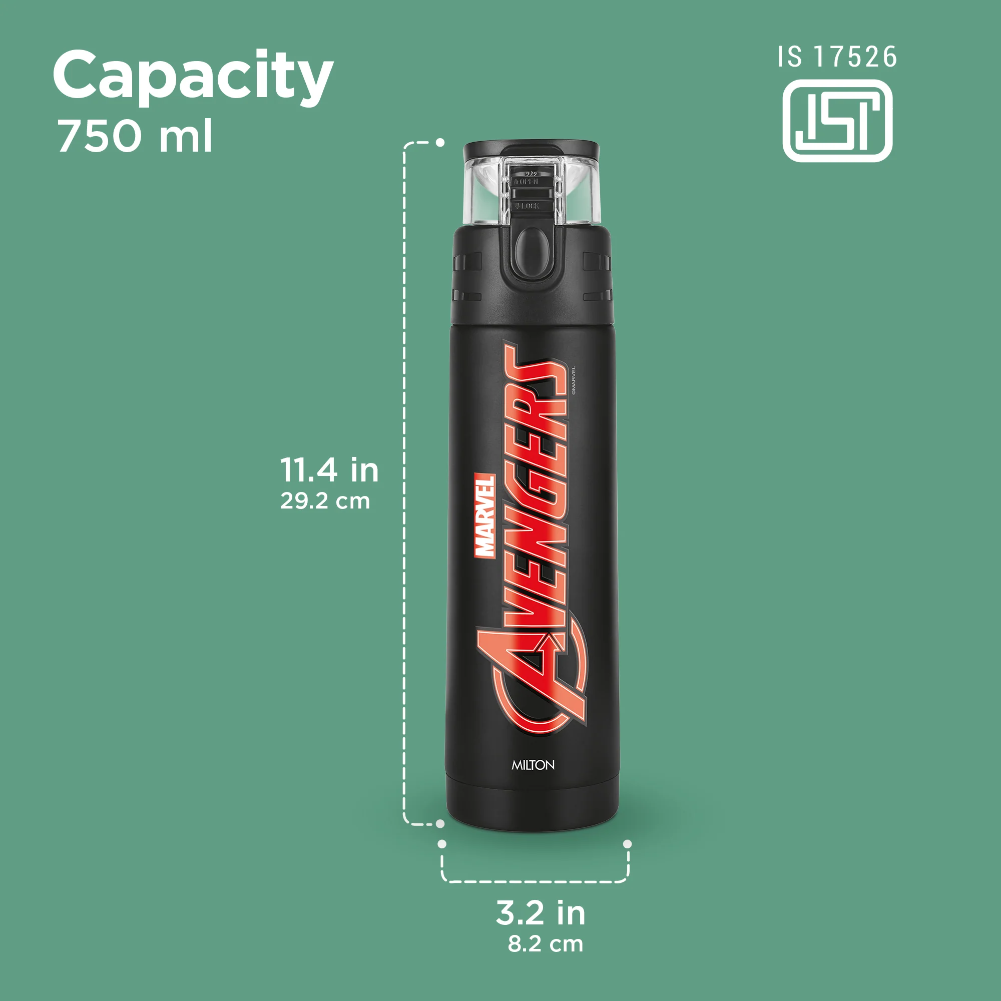 Marvel Mighty Avengers Thermosteel Bottle (Milton) - Image 4