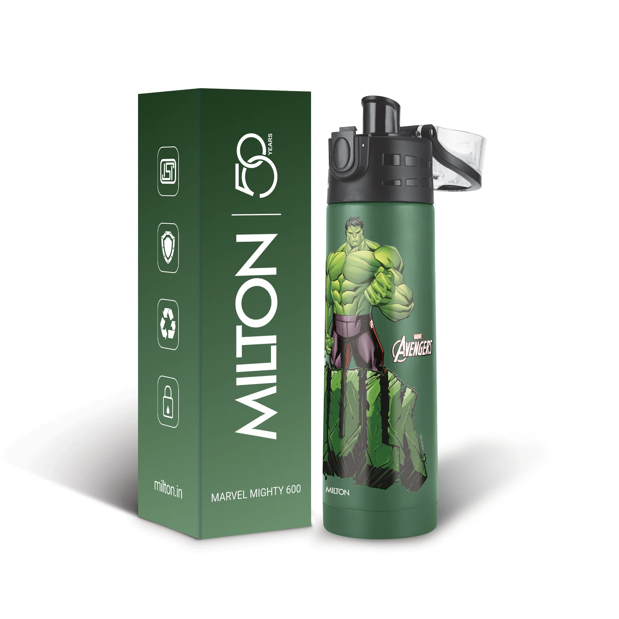 Marvel Mighty Hulk Thermosteel Bottle (Milton) - Image 11