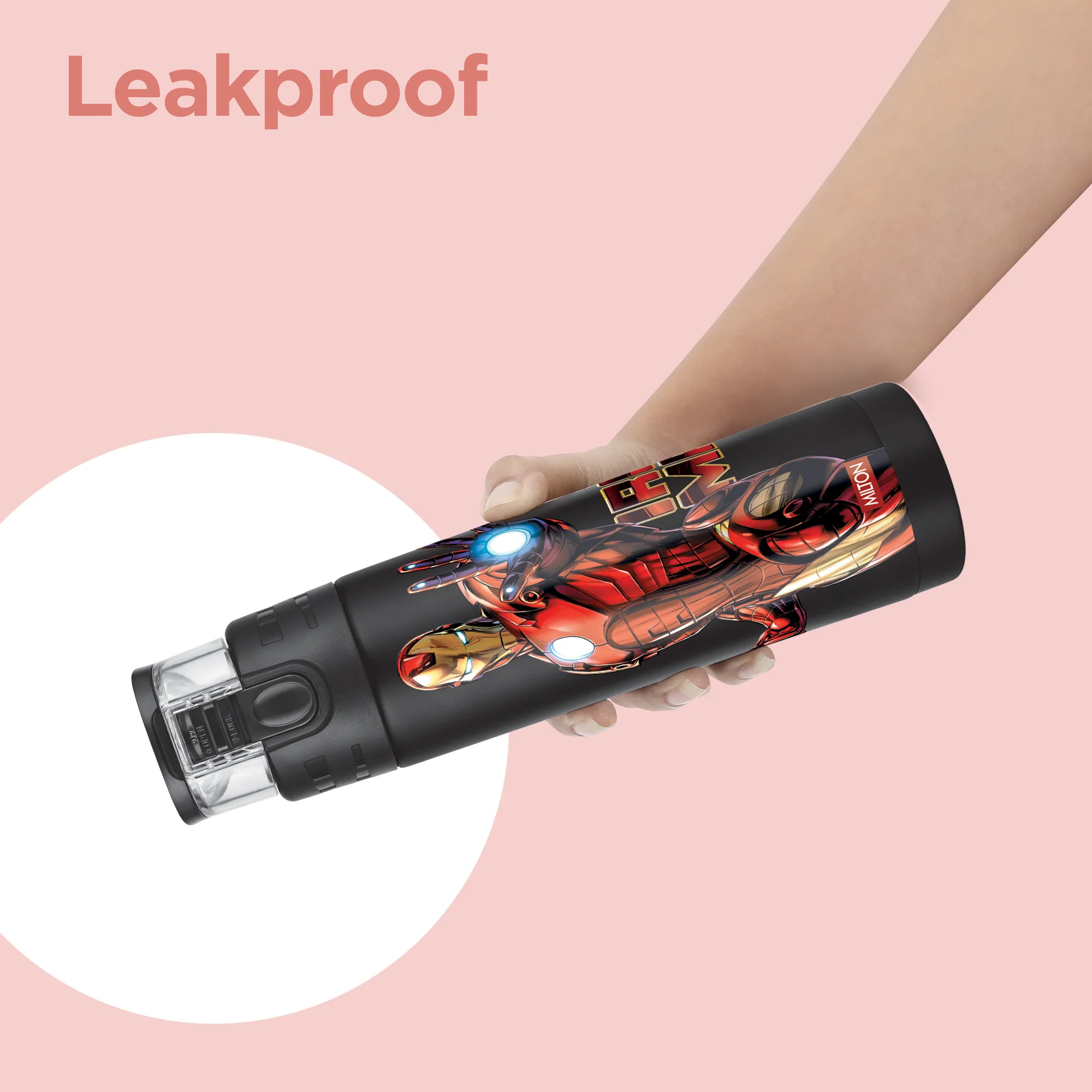 Marvel Mighty Iron Man Thermosteel Bottle (Milton) - Image 7