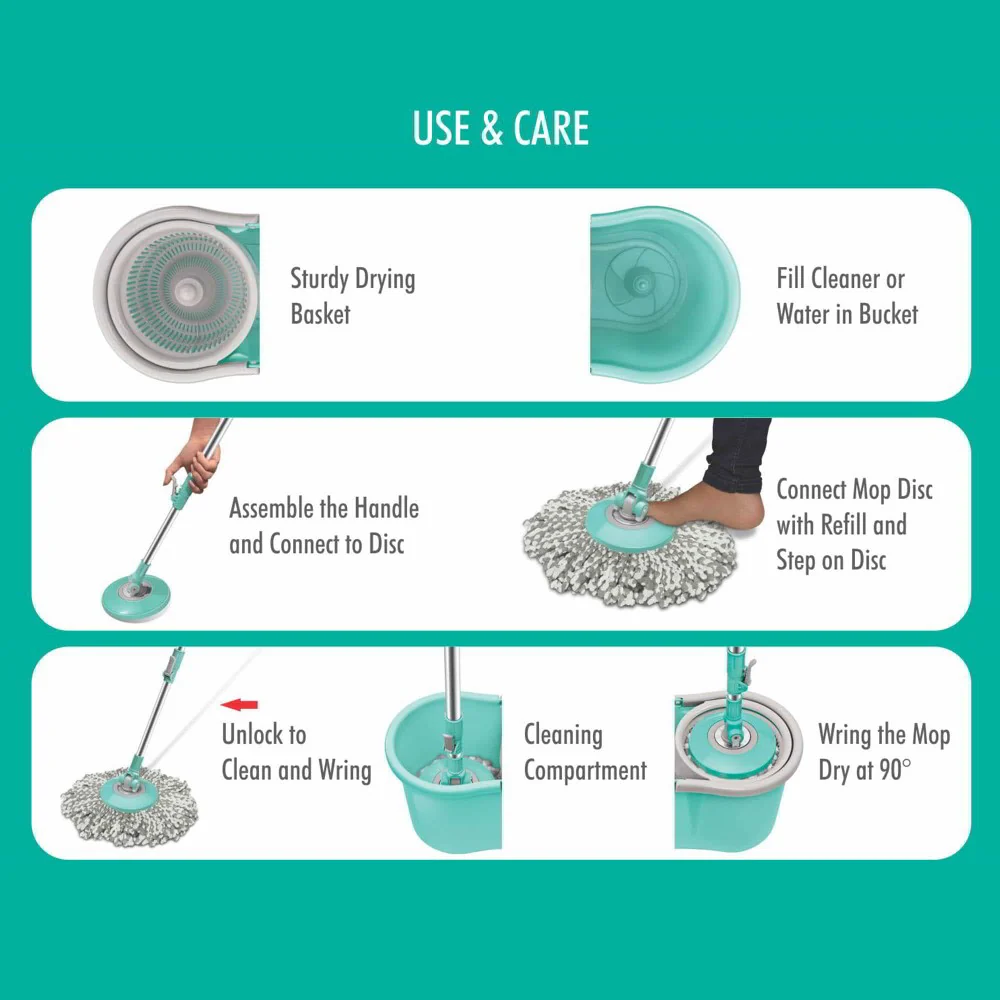Mini Spin Mop (Spotzero by Milton) - Image 4