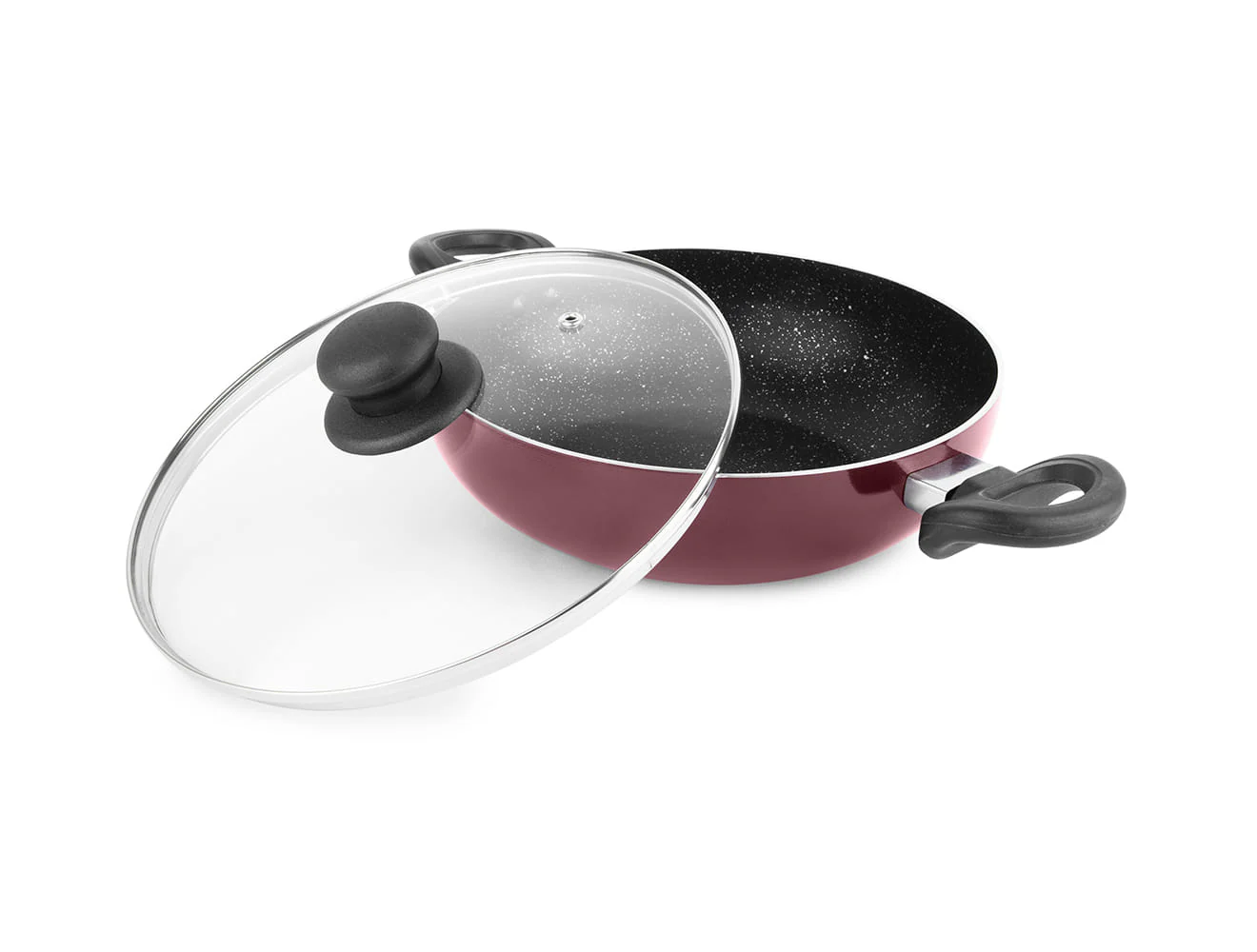 New My Kitchen 2Pc Set,Burgundy(Kd 24Cm & Ta 28Cm With Lid) (Milton Procook) - Image 2
