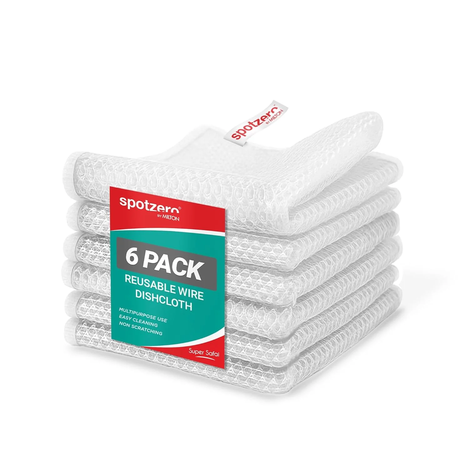 Non-Scratch Steel Wire Dish Cloth Set (Spotzero By Milton)