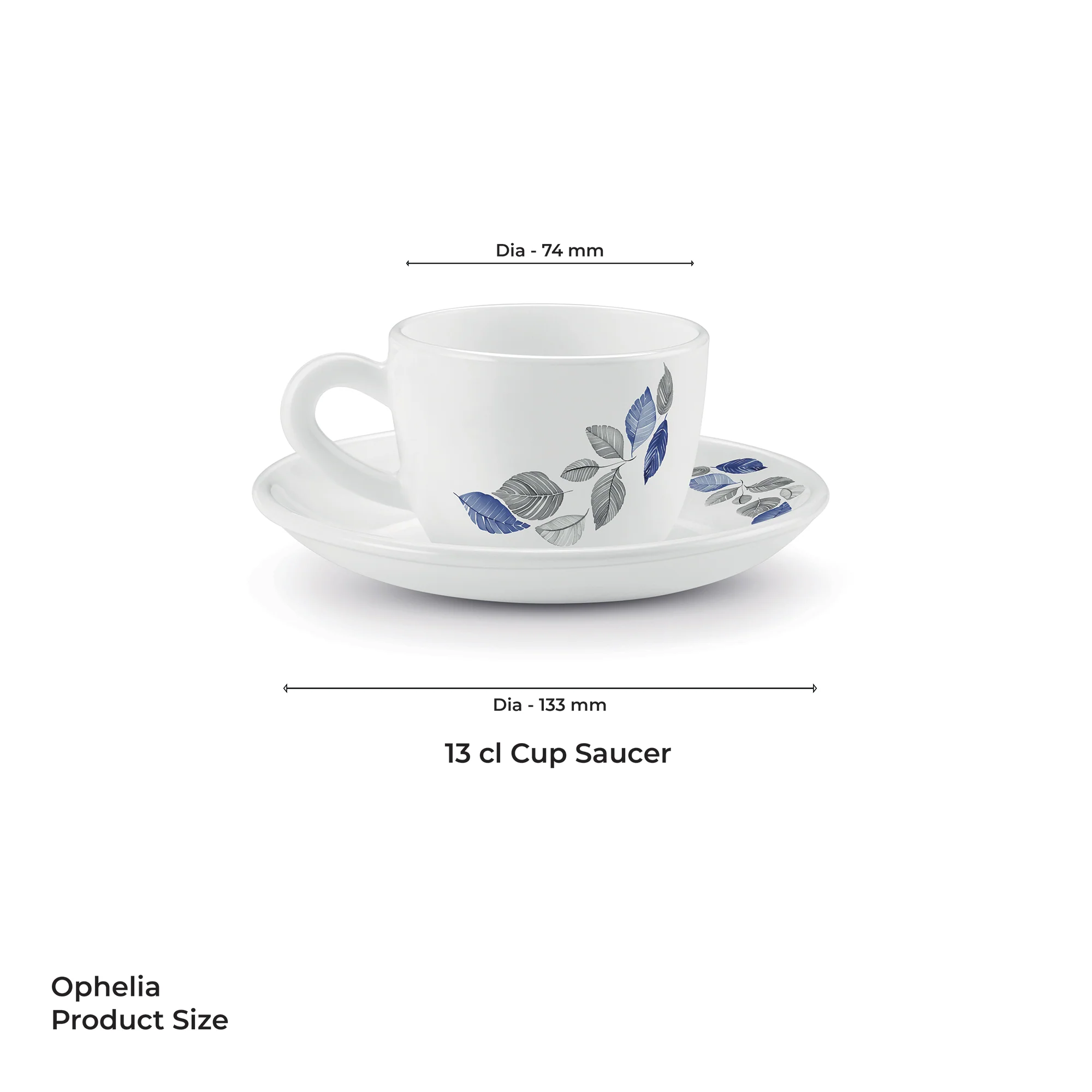 Ophelia 13 CL Cup Saucer Set - LUNIS (Treo by Milton) - Image 3