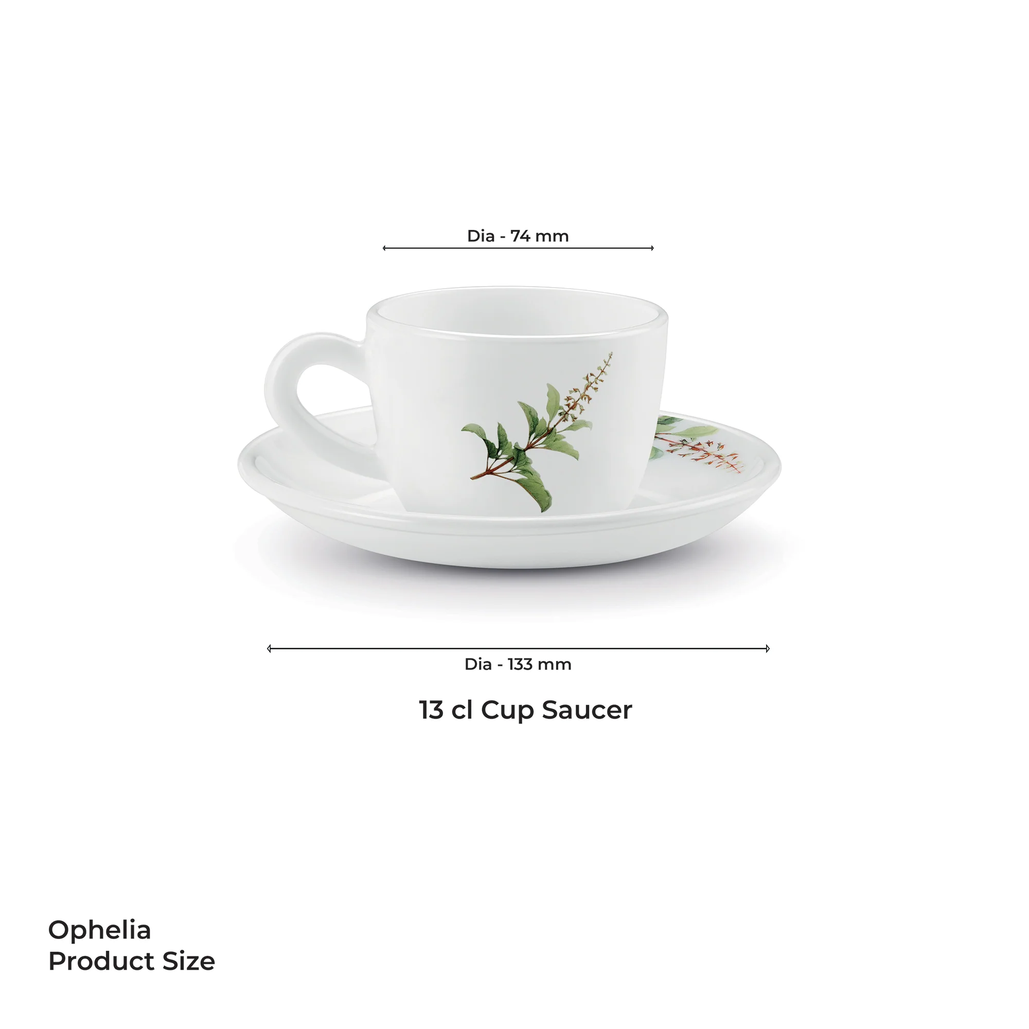 Ophelia 13 CL Cup Saucer Set - SAVIRA (Treo by Milton) - Image 3
