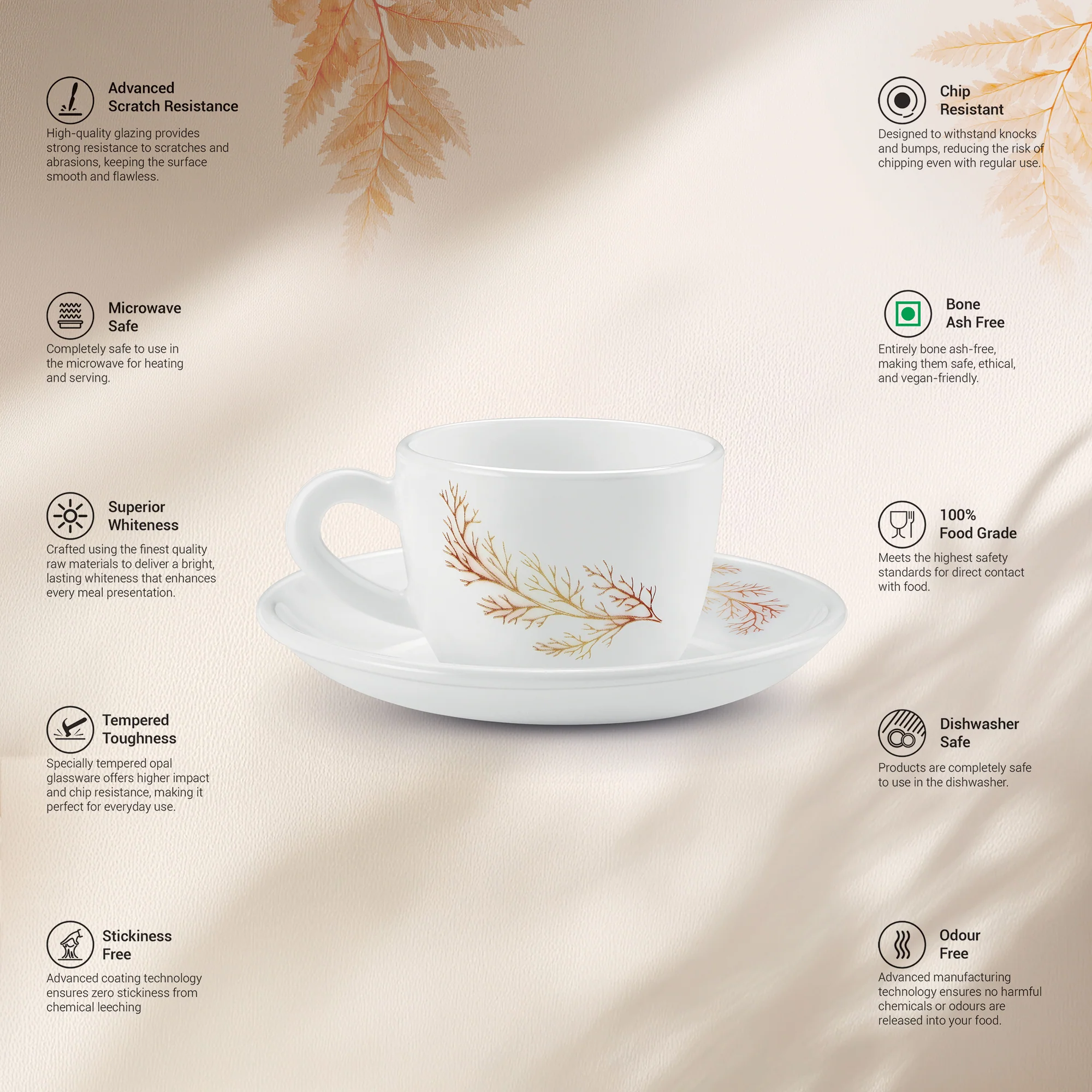 Ophelia 13 CL Cup Saucer Set - SILVIA (Treo by Milton) - Image 2
