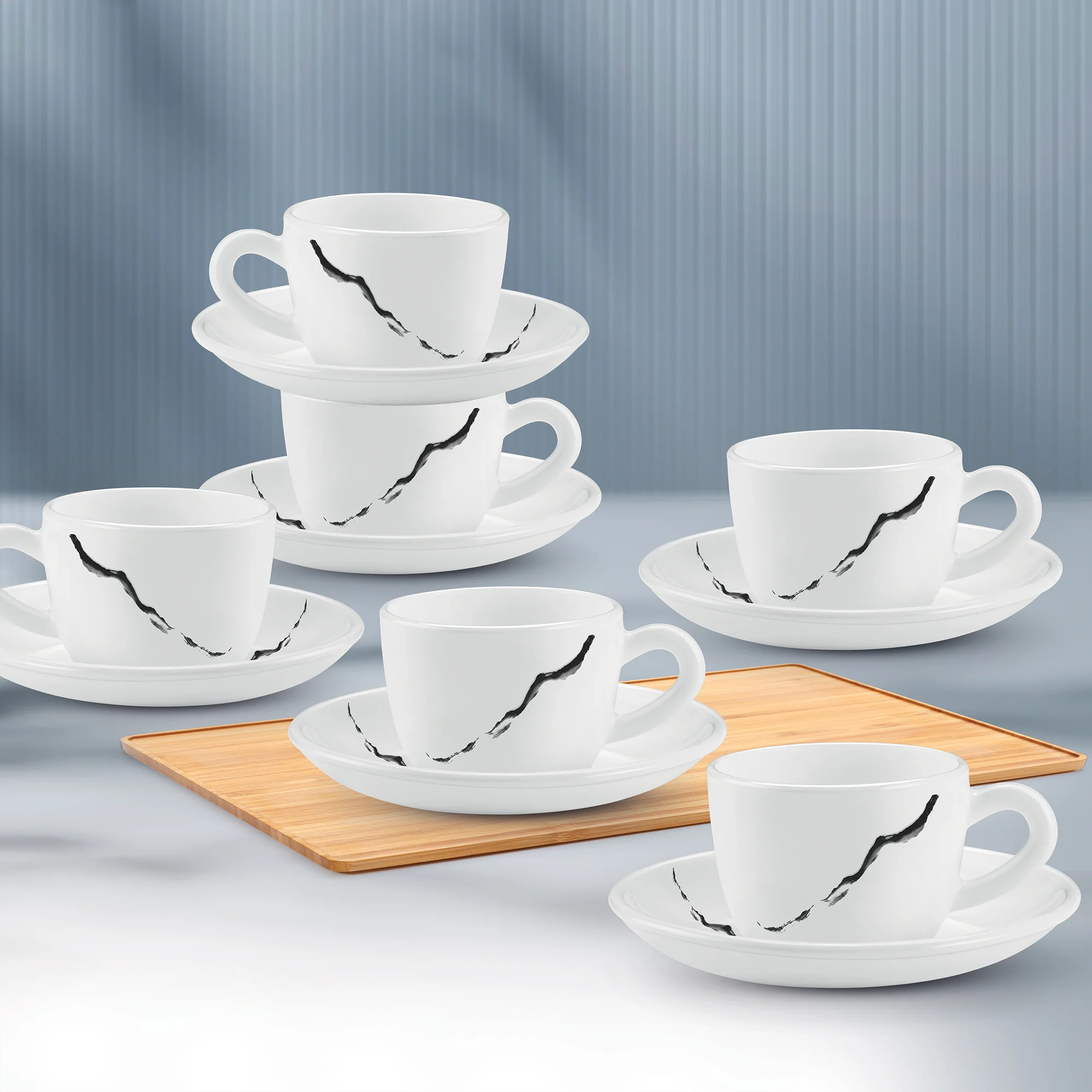 Ophelia 13 CL Cup Saucer Set - STRIA (Treo by Milton)