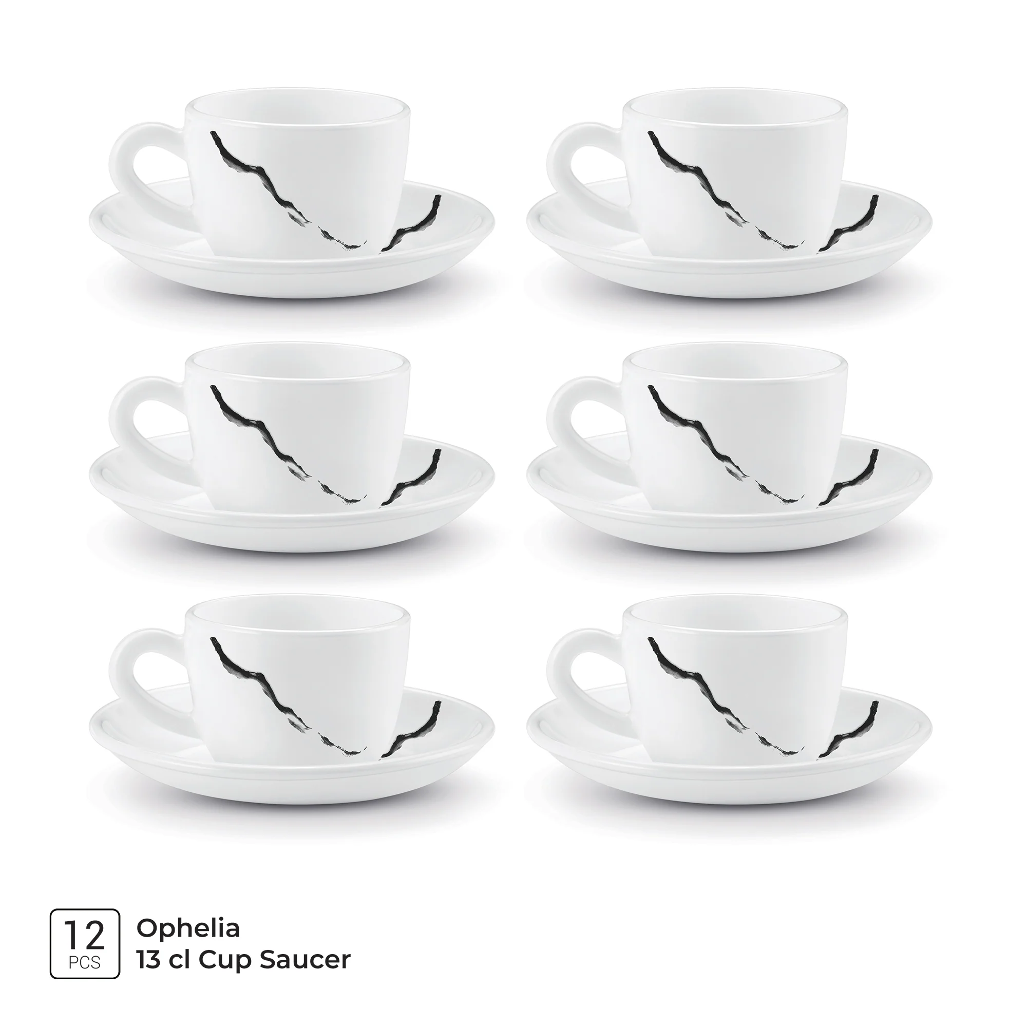 Ophelia 13 CL Cup Saucer Set - STRIA (Treo by Milton) - Image 4