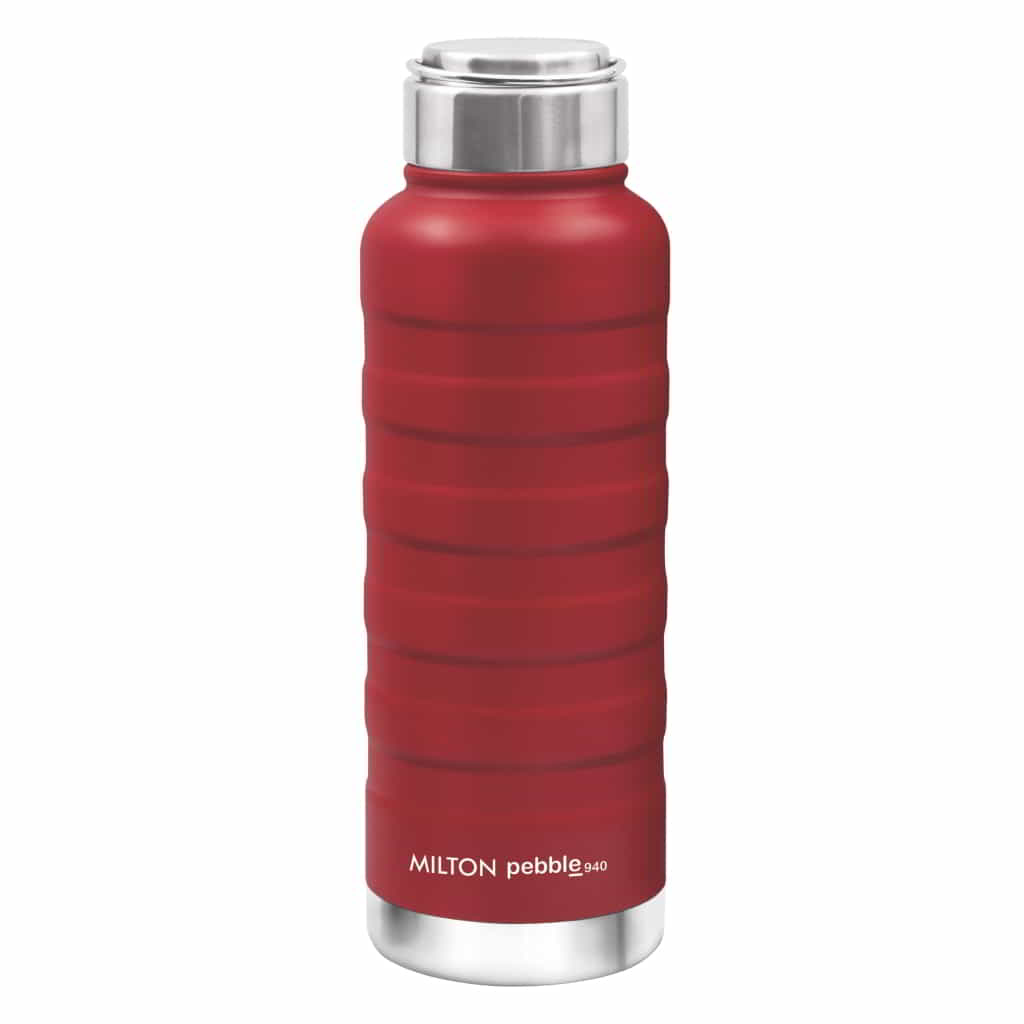 Pebble With Steel Lid Thermosteel Bottle (Milton)