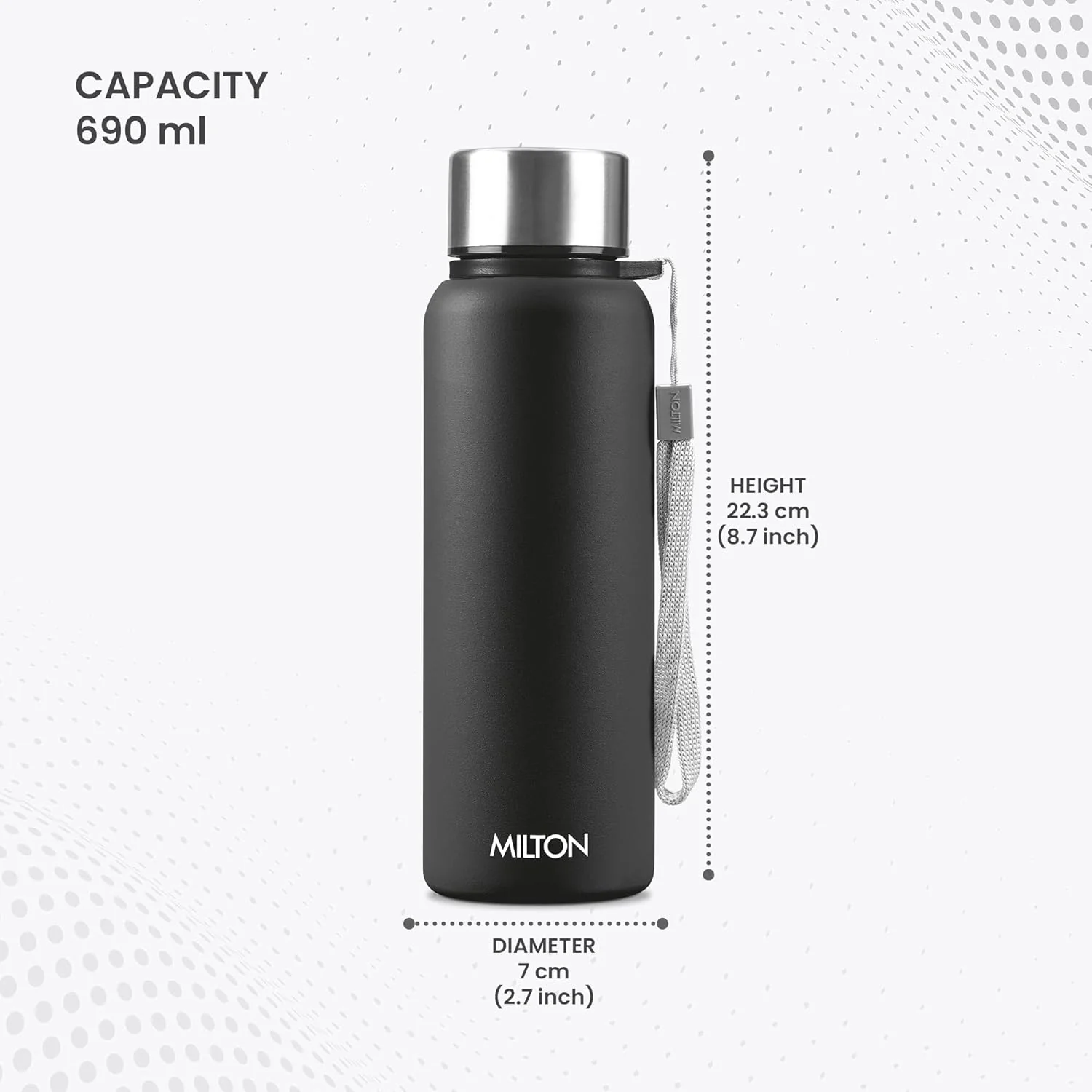 Personalized Brim Stainless Steel Bottle (Milton) - Image 7