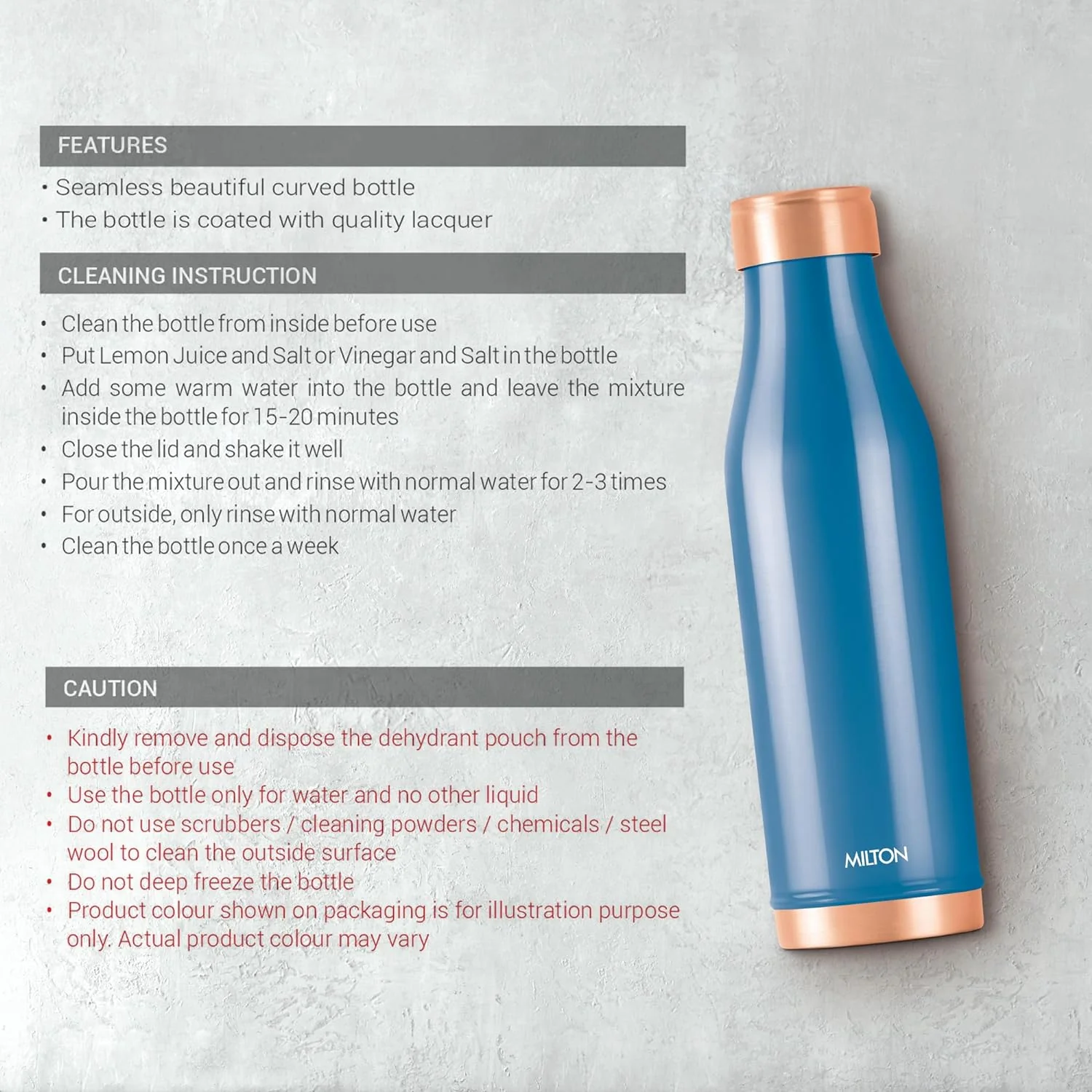 Personalized Copper Charge Color Bottle (Milton) - Image 5