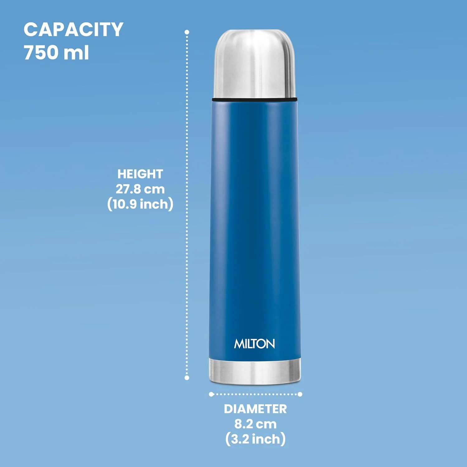 Personalized Eco-Flip Thermosteel Thermos Flask (Milton) - Image 2
