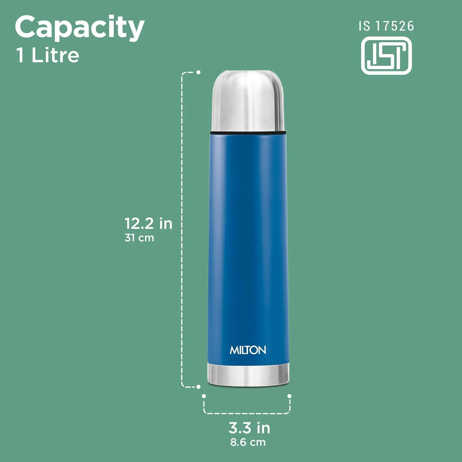 Personalized Eco-Flip Thermosteel Thermos Flask (Milton) - Image 3