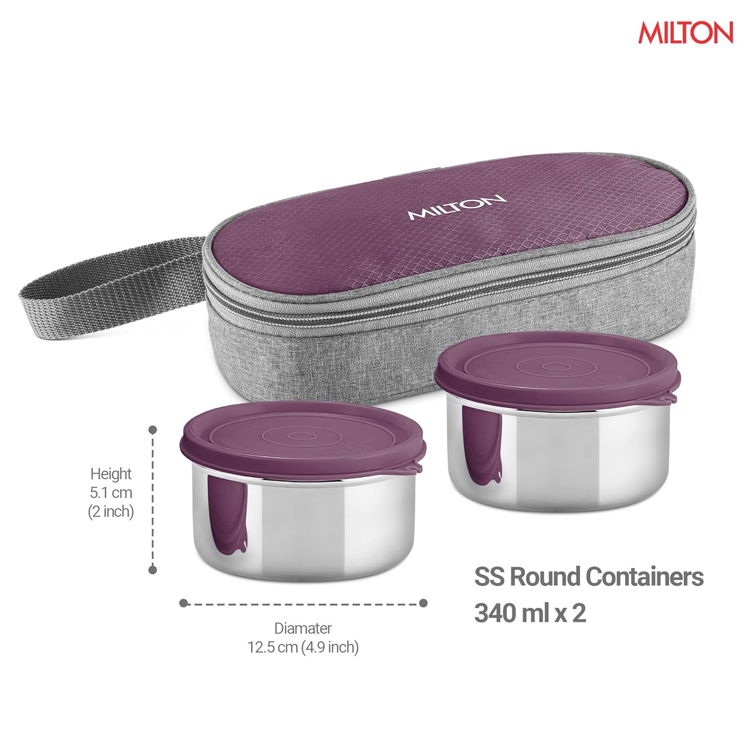 Plato Pack Small Flat Insulated Tiffin And Jacket (Milton) - Image 3