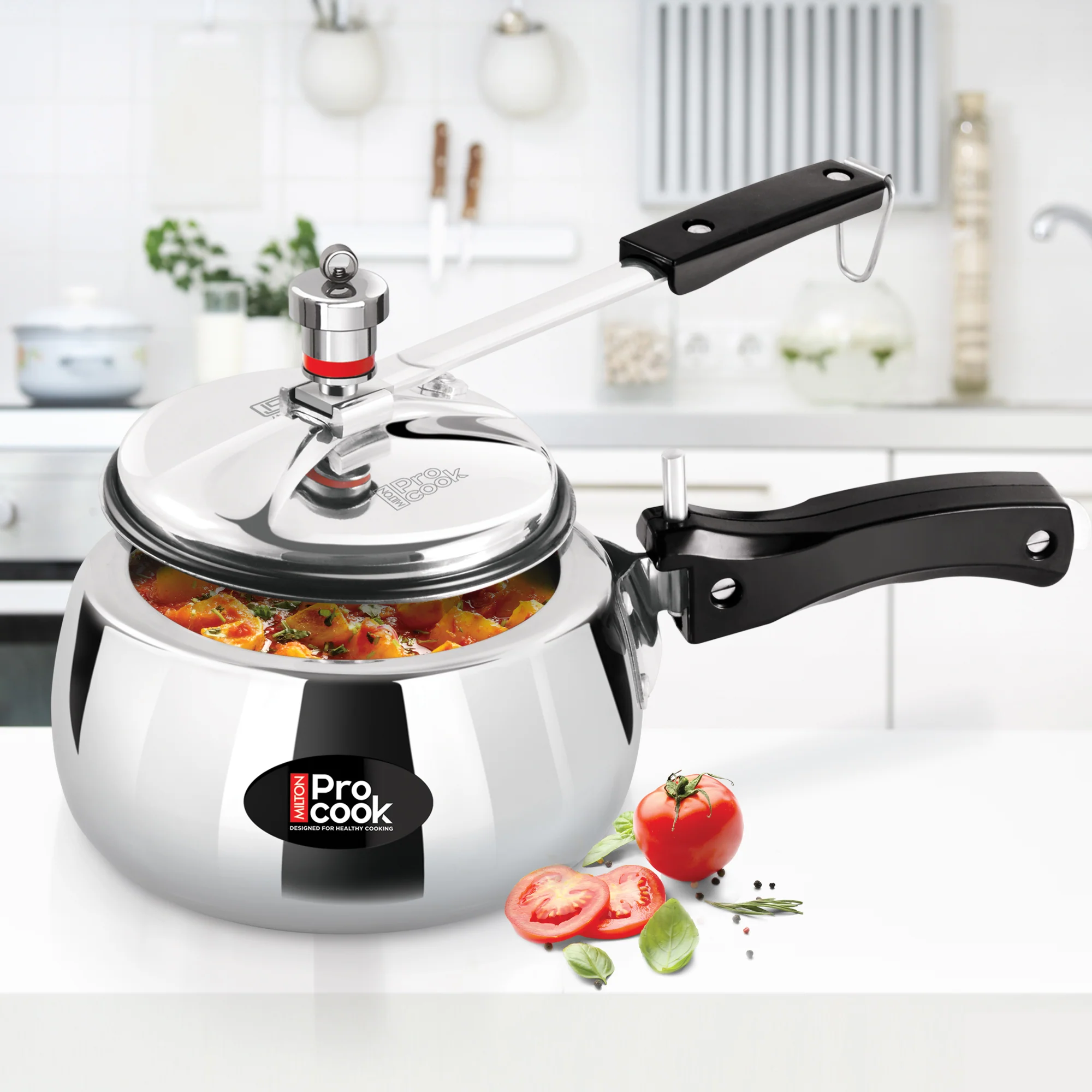 Inner Lid Curve Aluminium Induction Pressure Cooker (Milton Procook)