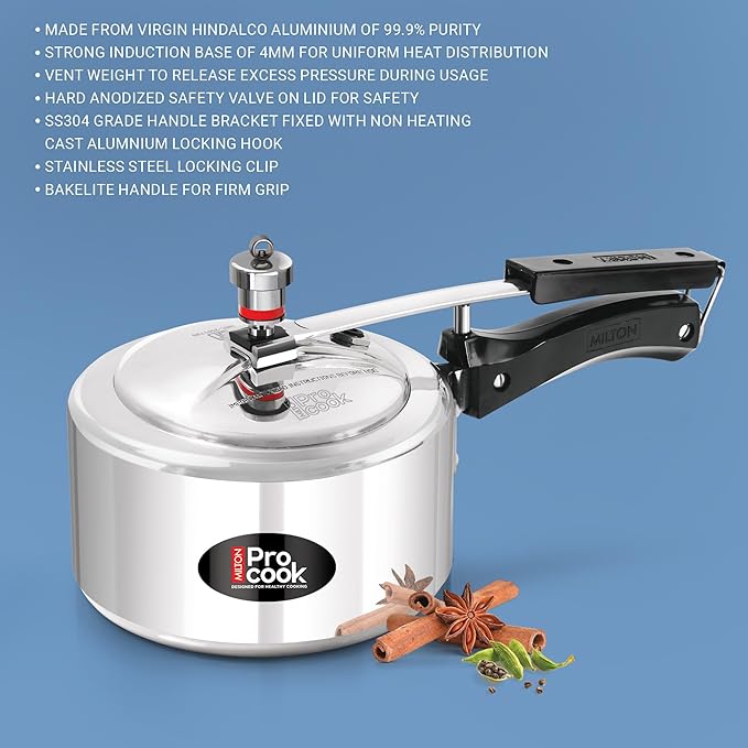 Pressure Cooker Inner Lid Non Induction (Milton Procook) - Image 4