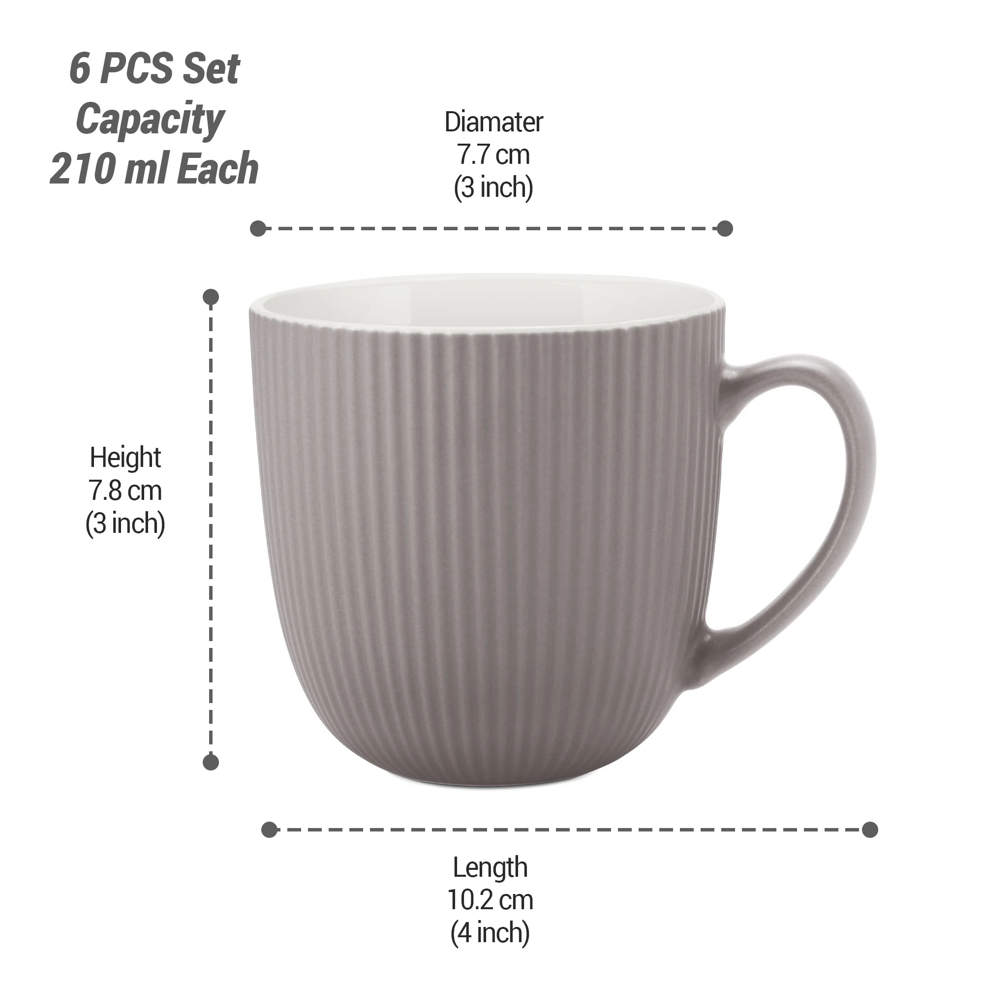 Ridge Ceramic Mug (Treo by Milton) - Image 5