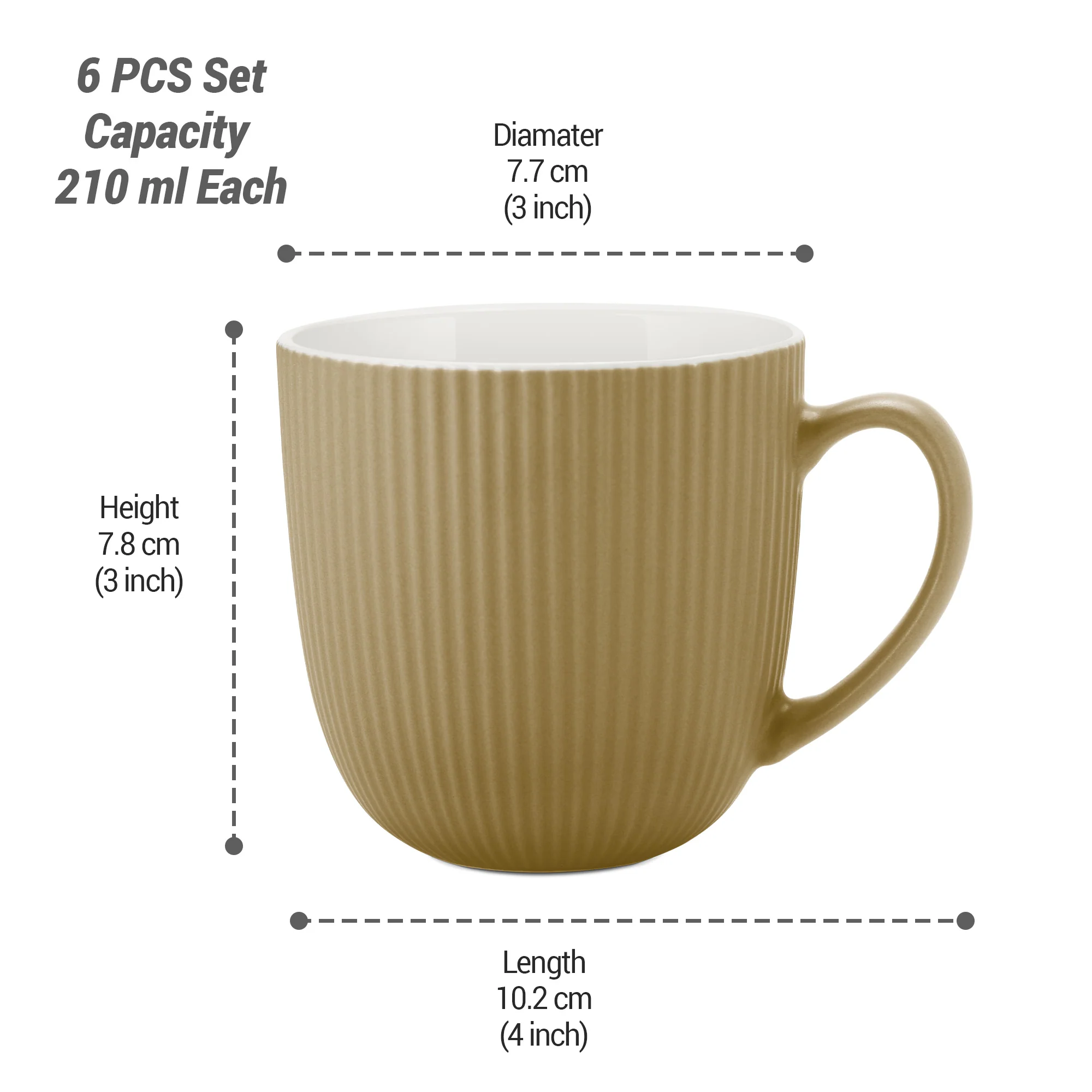 Ridge Ceramic Mug (Treo by Milton) - Image 6