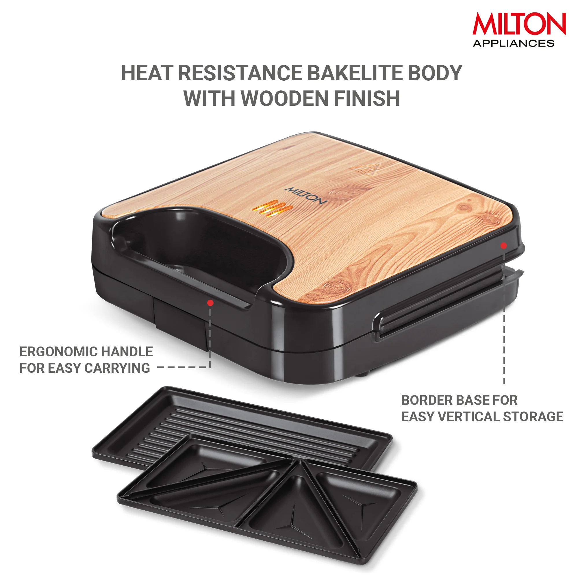 Sandwich Griller 2 in 1 HSM002 (Milton) - Image 3