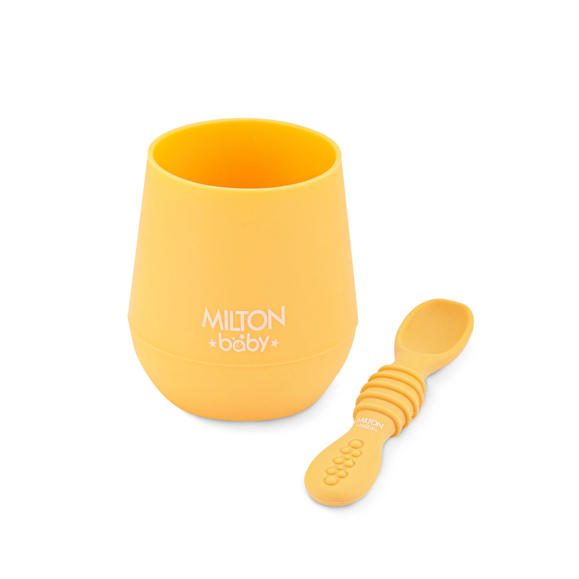 Silicone Tumbler With Spoon For Baby (Milton) - Image 3