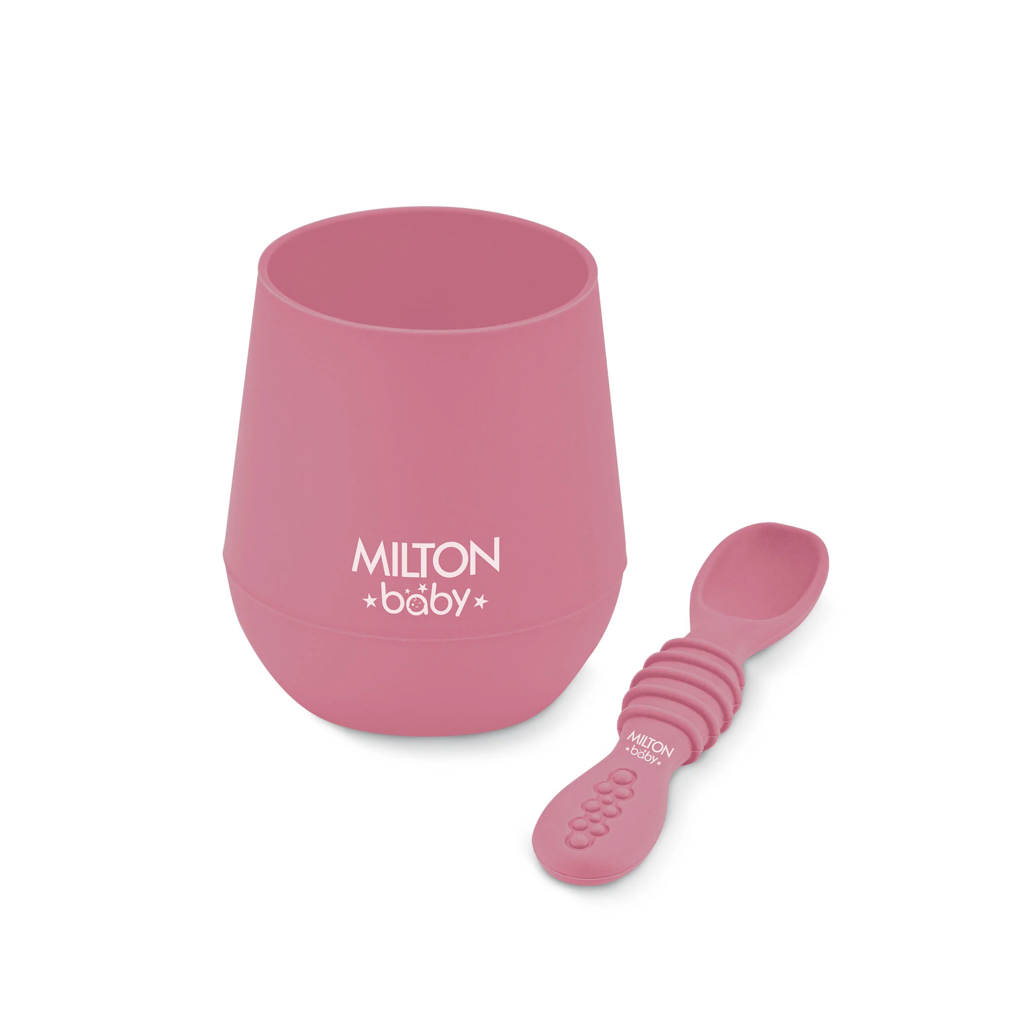 Silicone Tumbler With Spoon For Baby (Milton) - Image 4