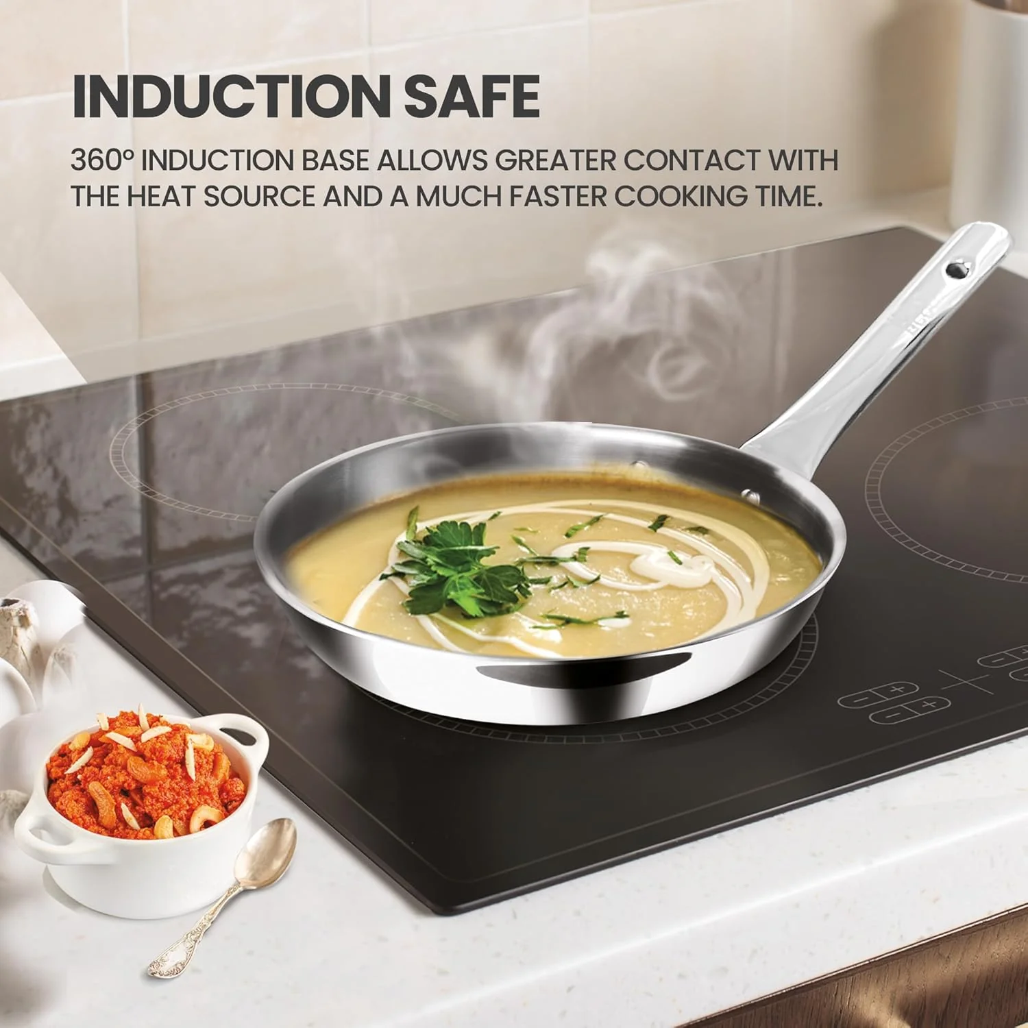 Triply Stainless Steel 4 Pc Induction Cookware Set (Procook By Milton) - Image 5